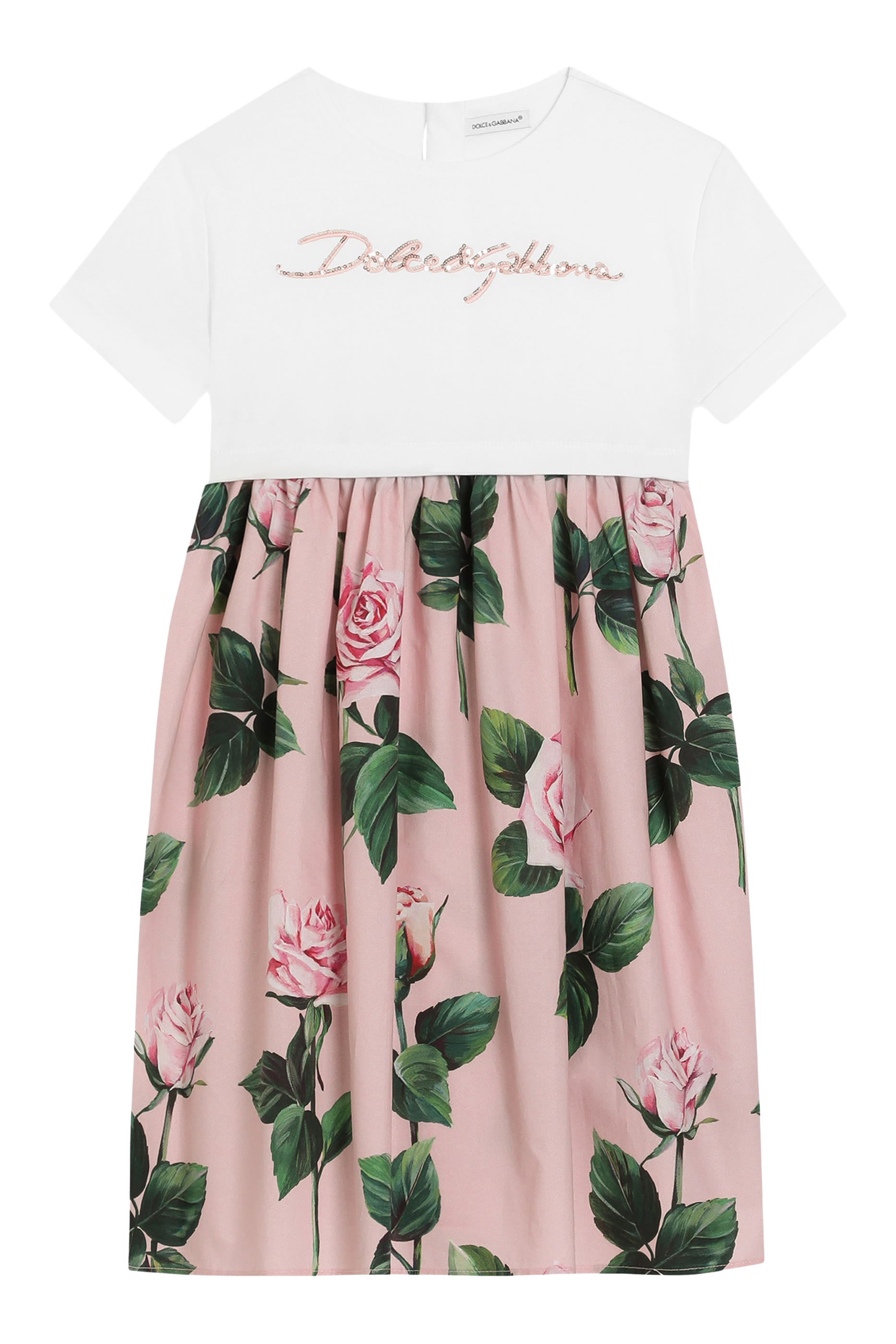 Kids Logo Floral Print Dress