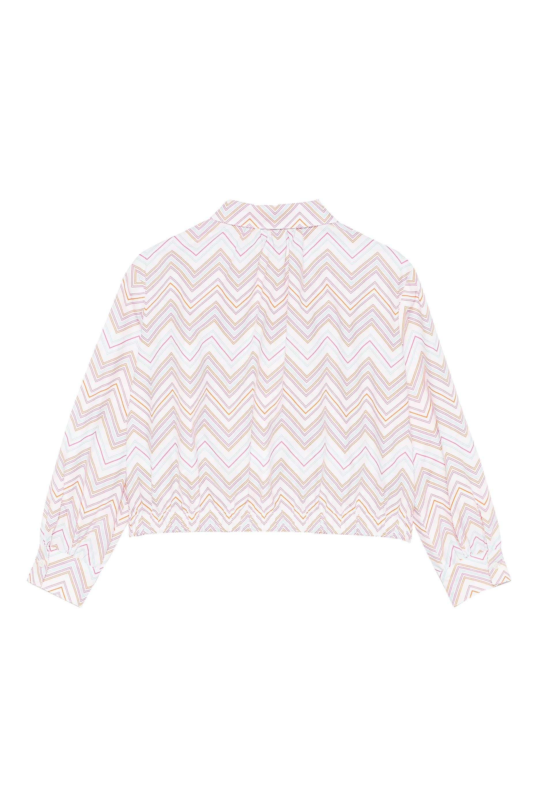 Kids Zigzag Print Poplin Shirt
