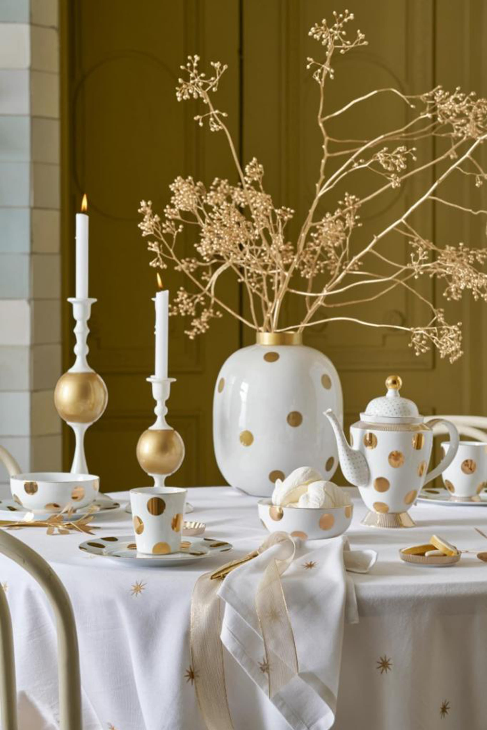 Stars Gold Embroidery Napkins