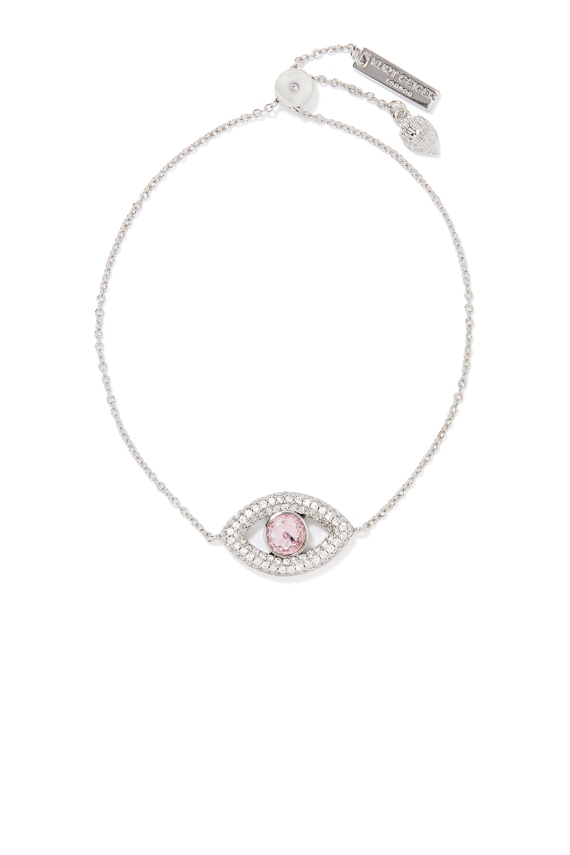 Pave Eye Chain Bracelet