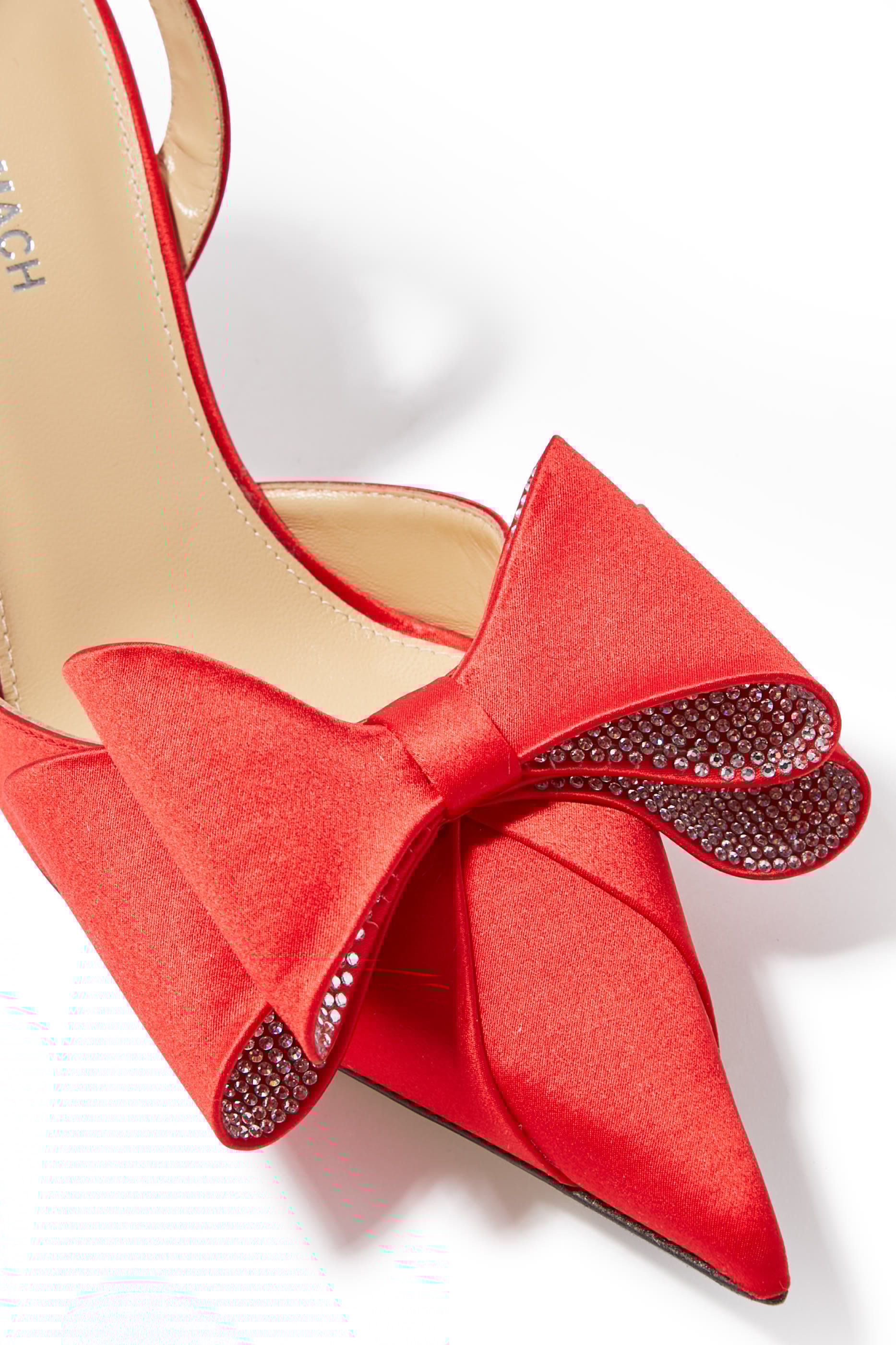 Le Cadeau 85 Bow-Detail Satin Pumps