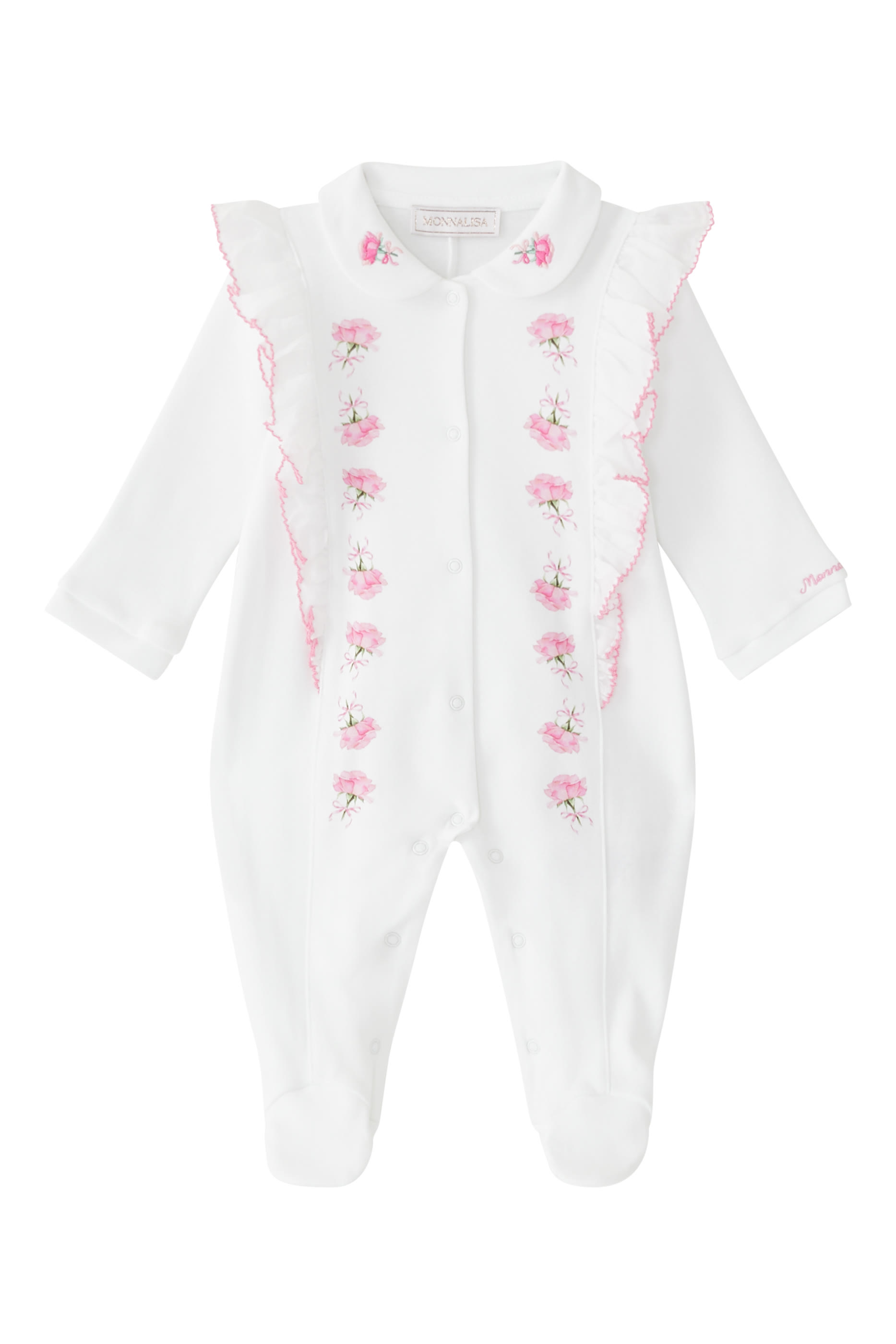 Kids Playsuit with Floral Decoration