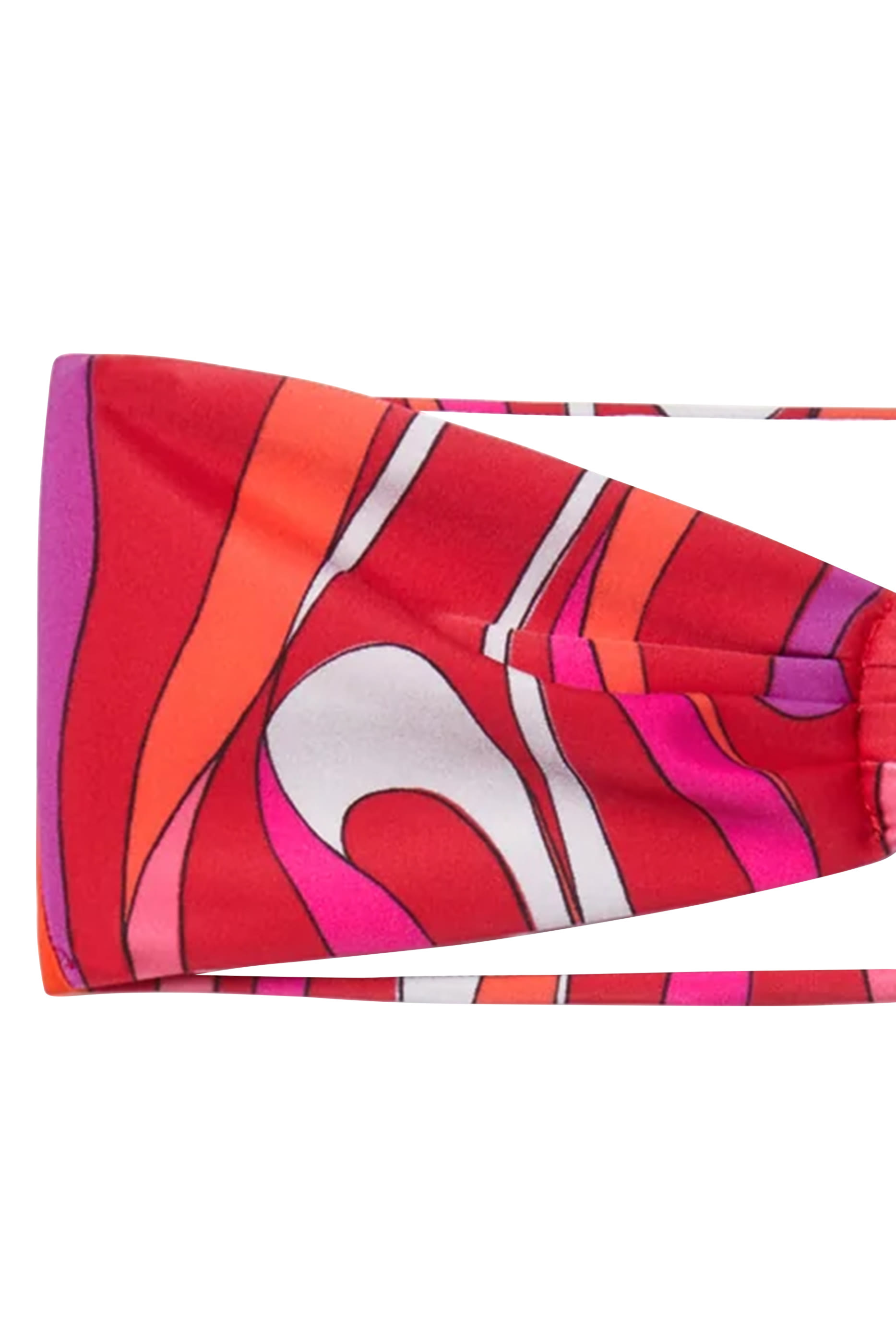 Marmo Print Bandeau Bikini Top