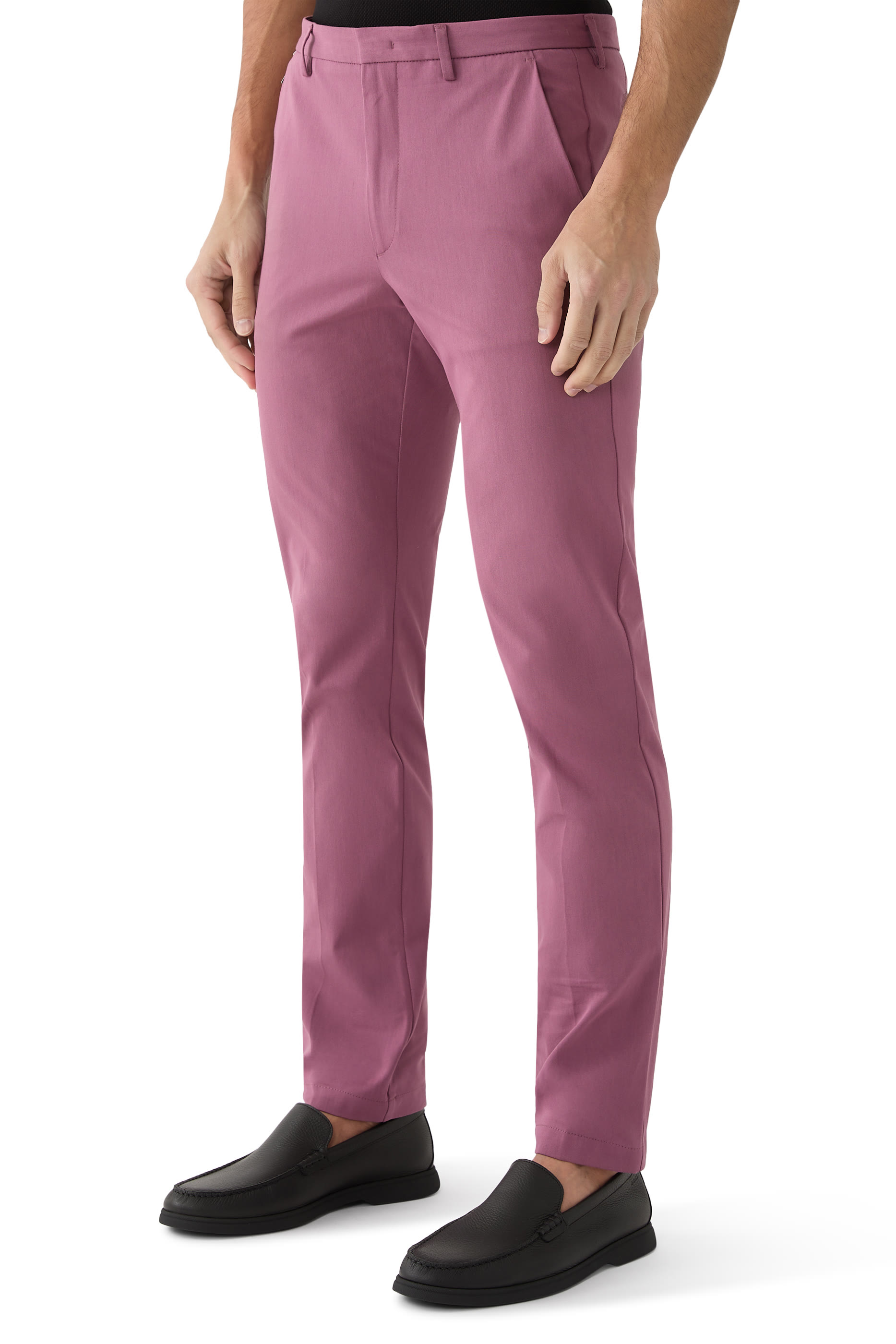 Slim-fit Trousers in Stretch Cotton Blend