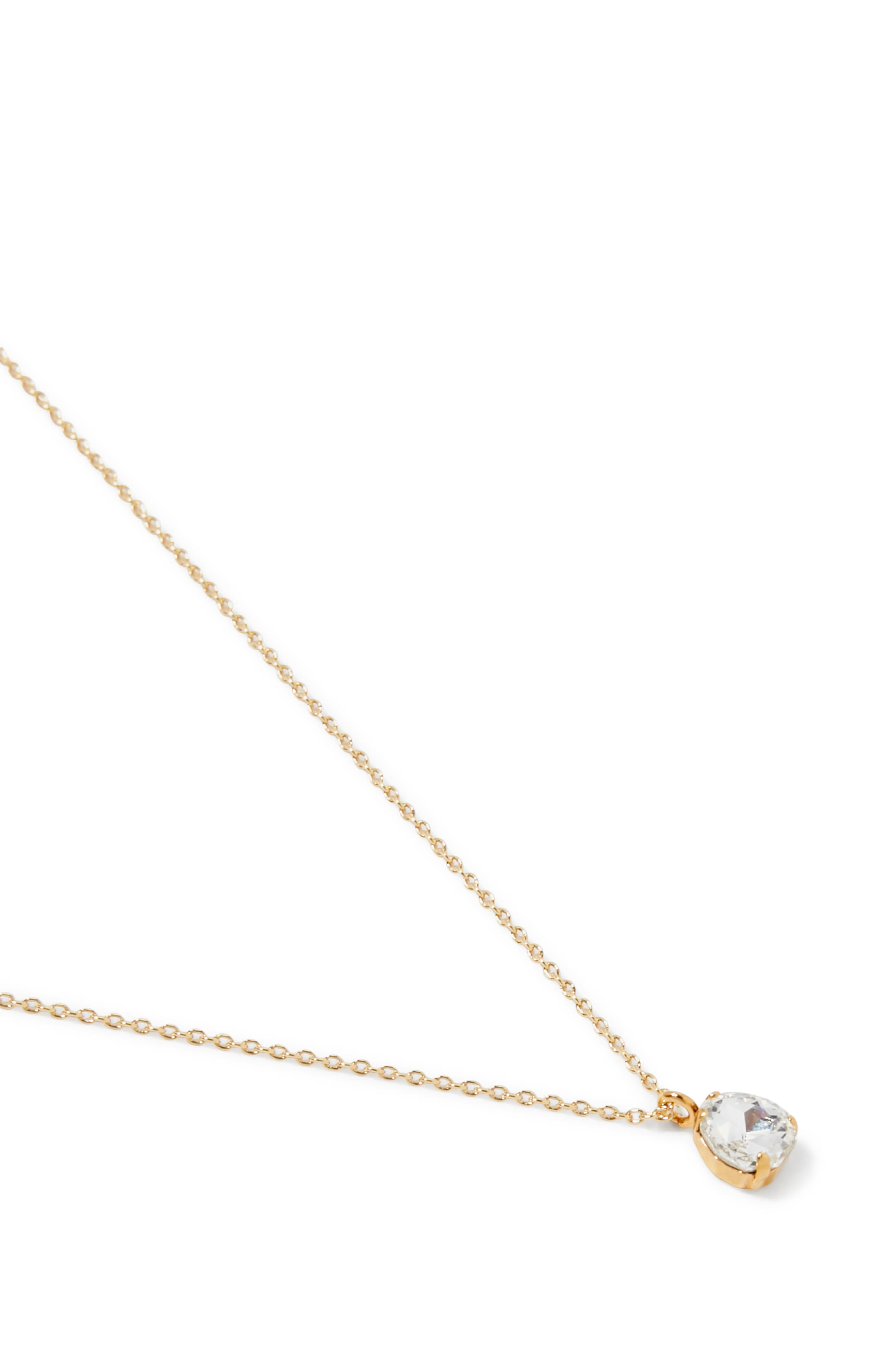 Mini Carlotta Necklace, 18K Gold Plating & Crystal