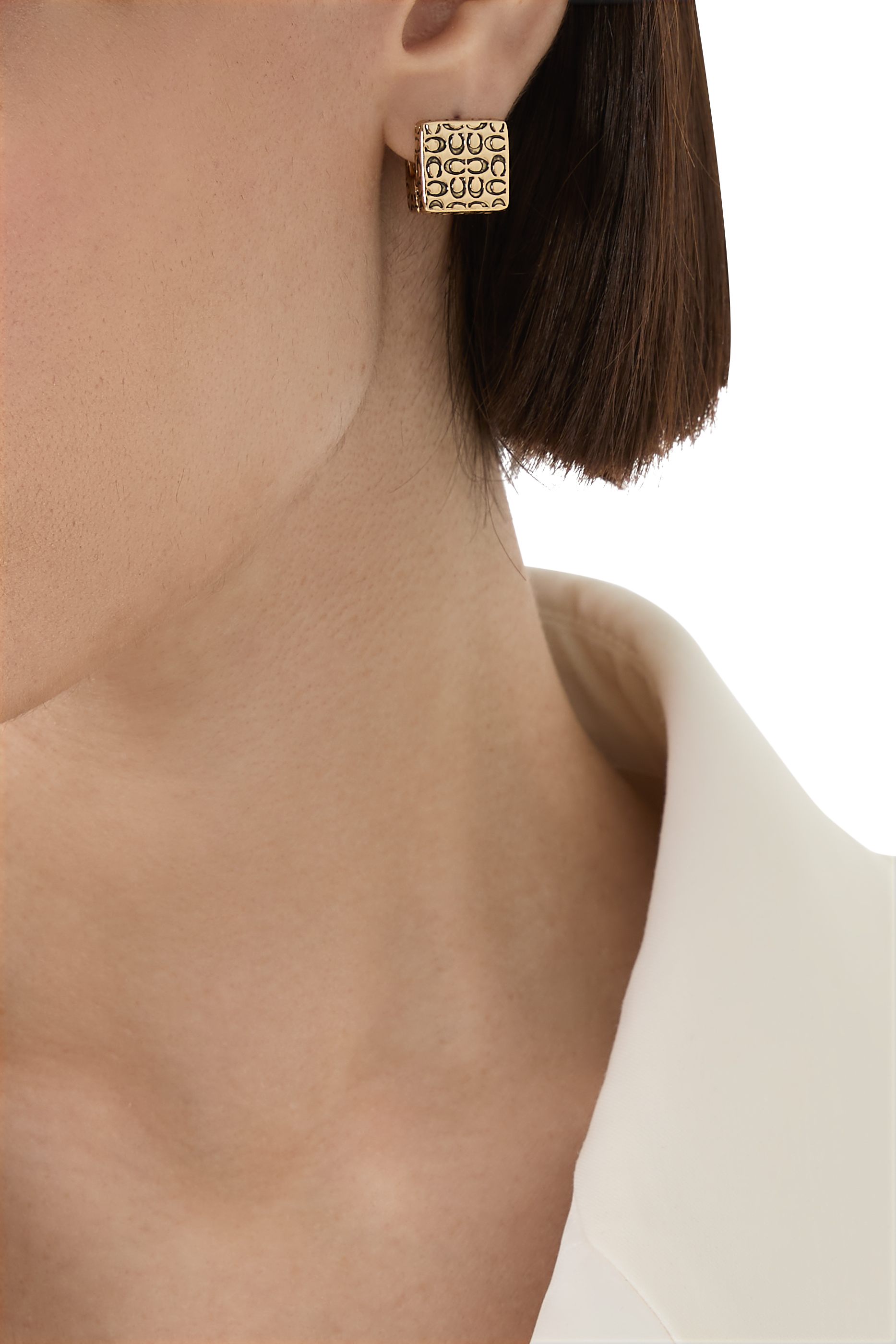 Quilted Cube Earrings