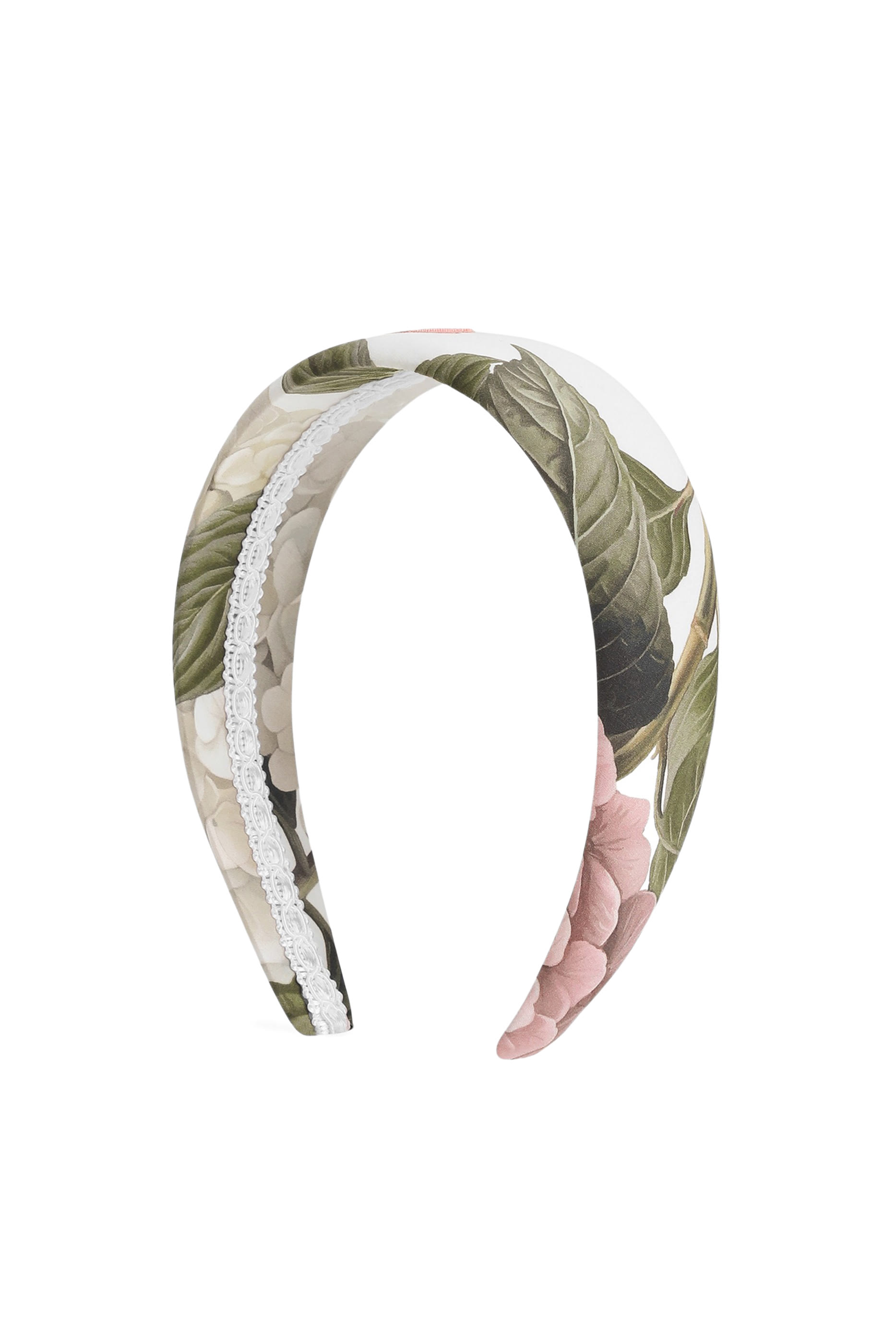 Kids Hydrangea-Print Poplin Headband