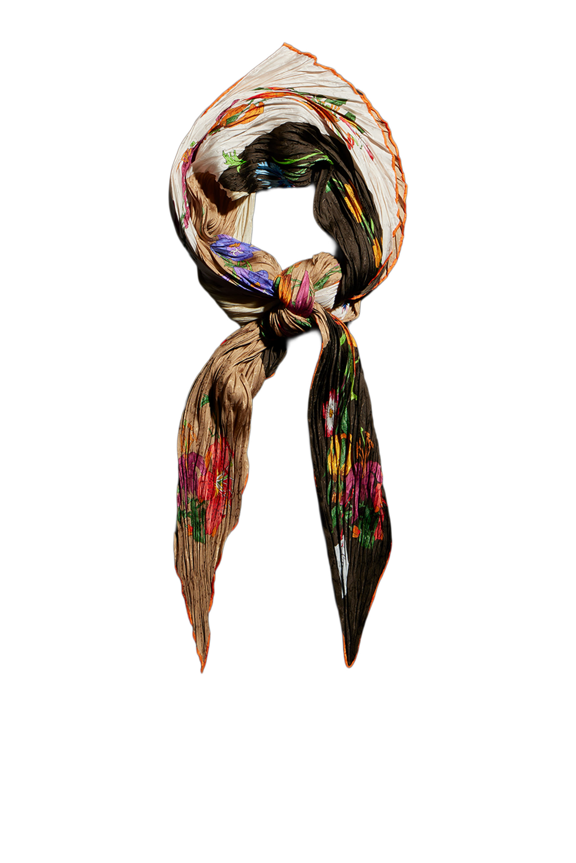 All-Over Floral Geometric Print Shawl