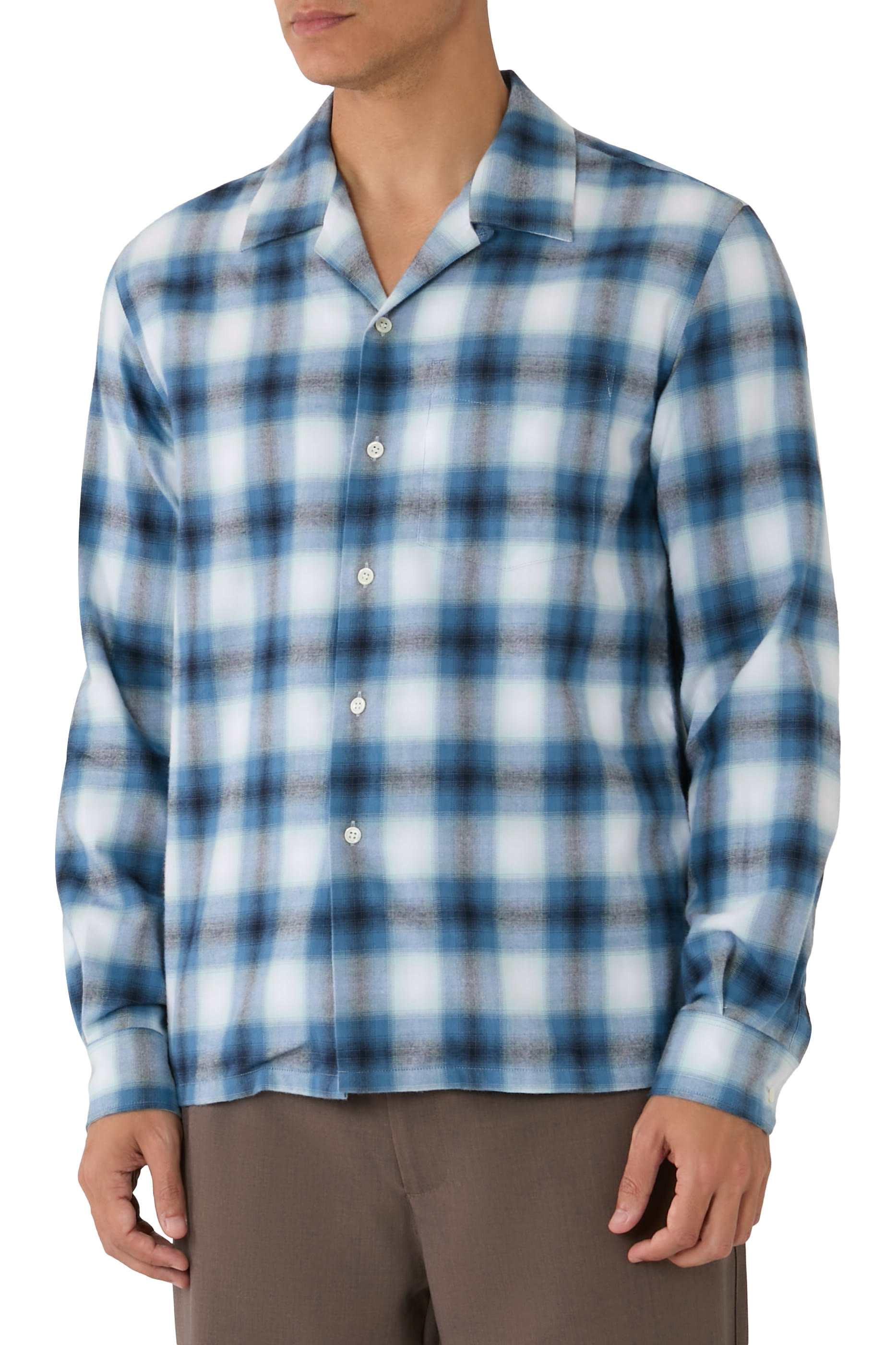 Gradient Checkered Shirt