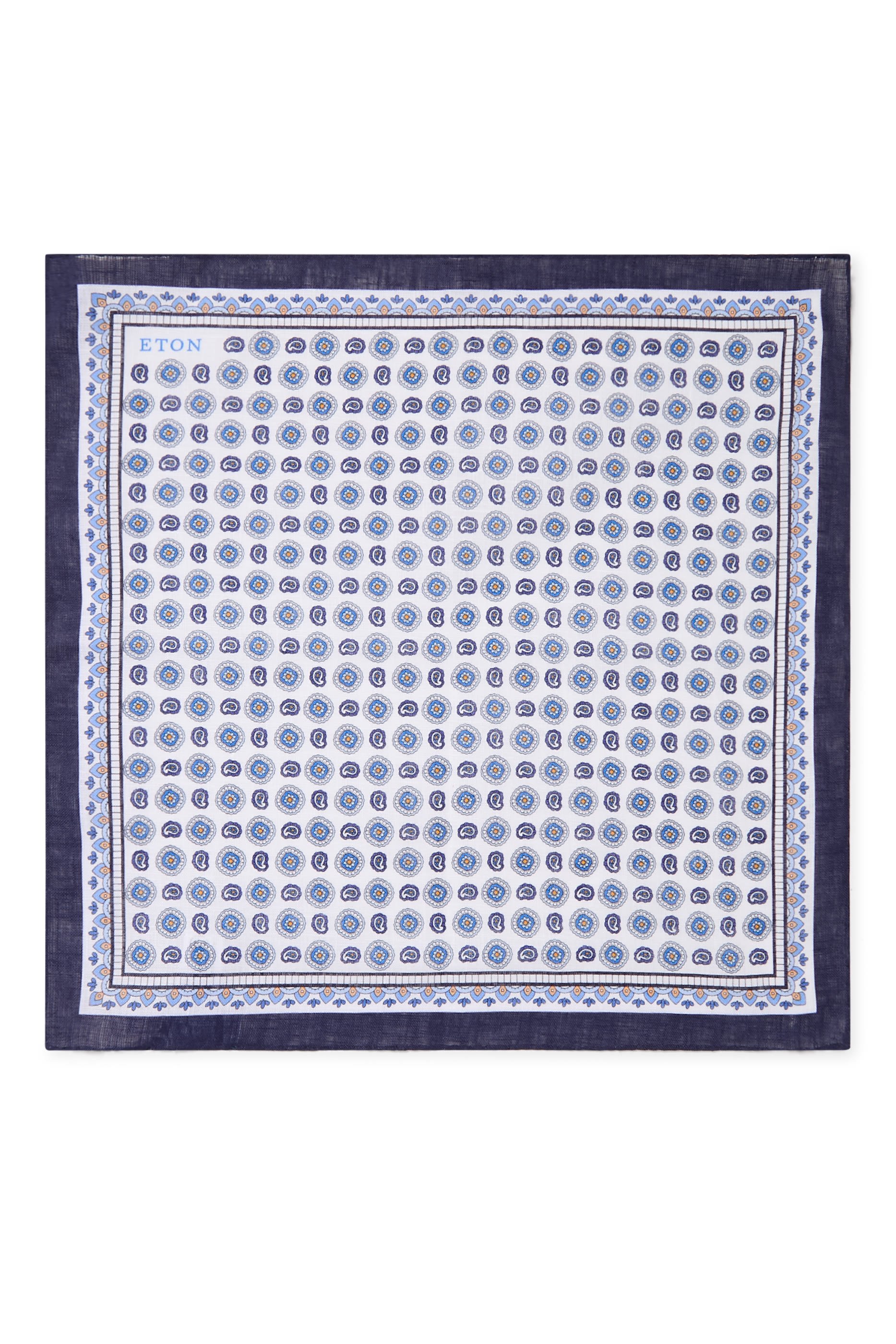 Geometric Linen Pocket Square