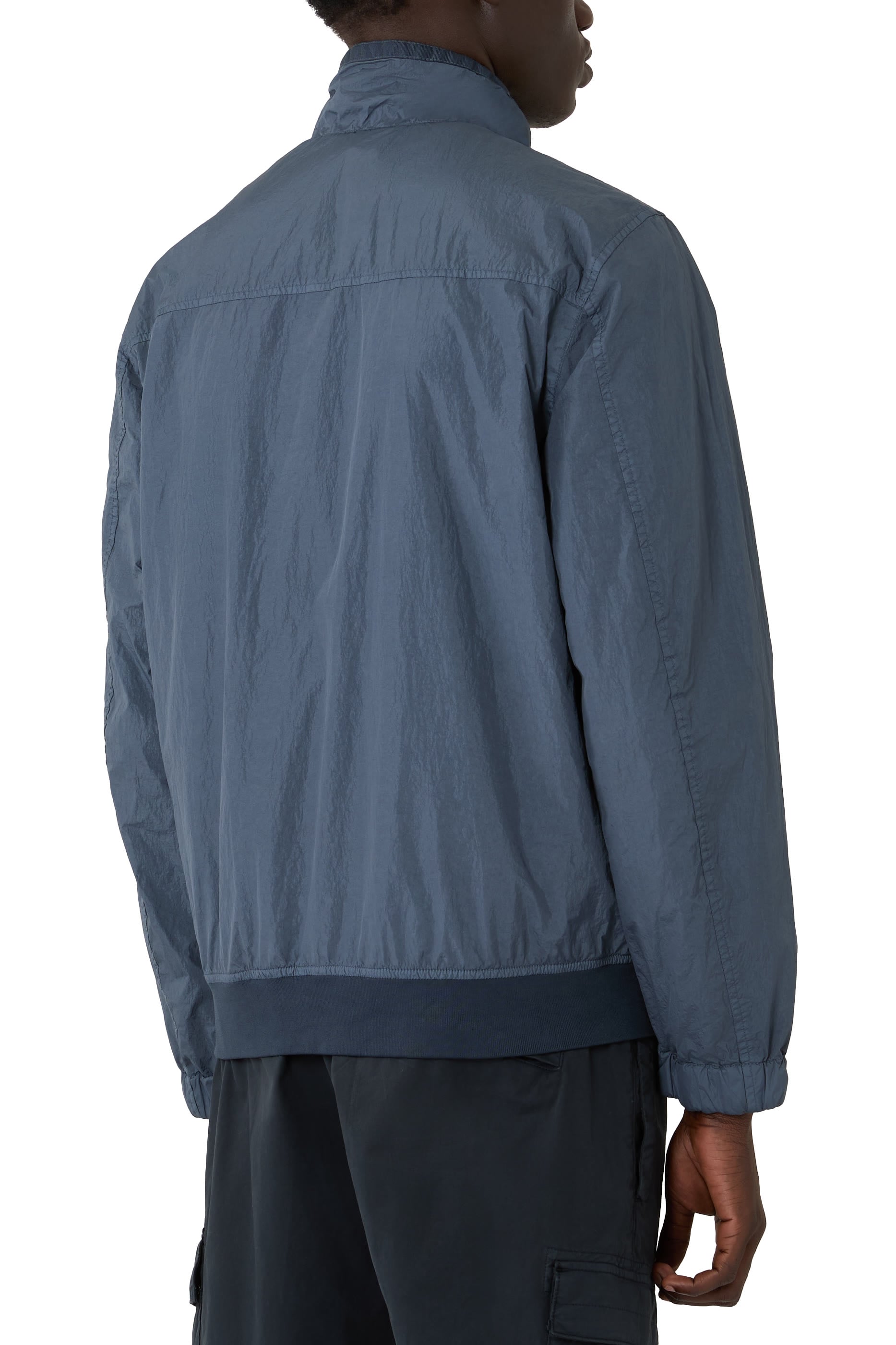 Logo Patch Stand Collar Jacket