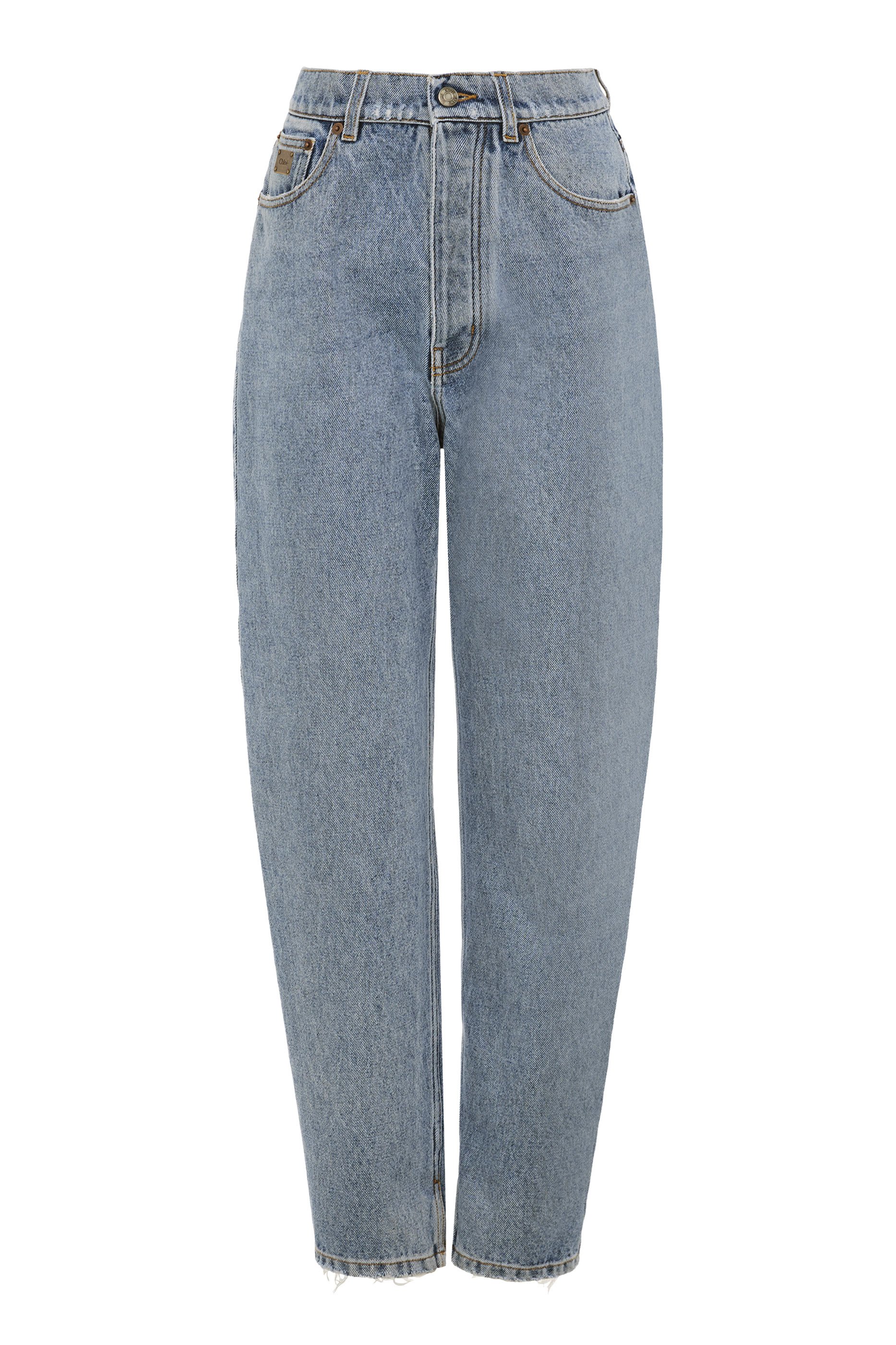 High-Rise Tapered Denim Jeans