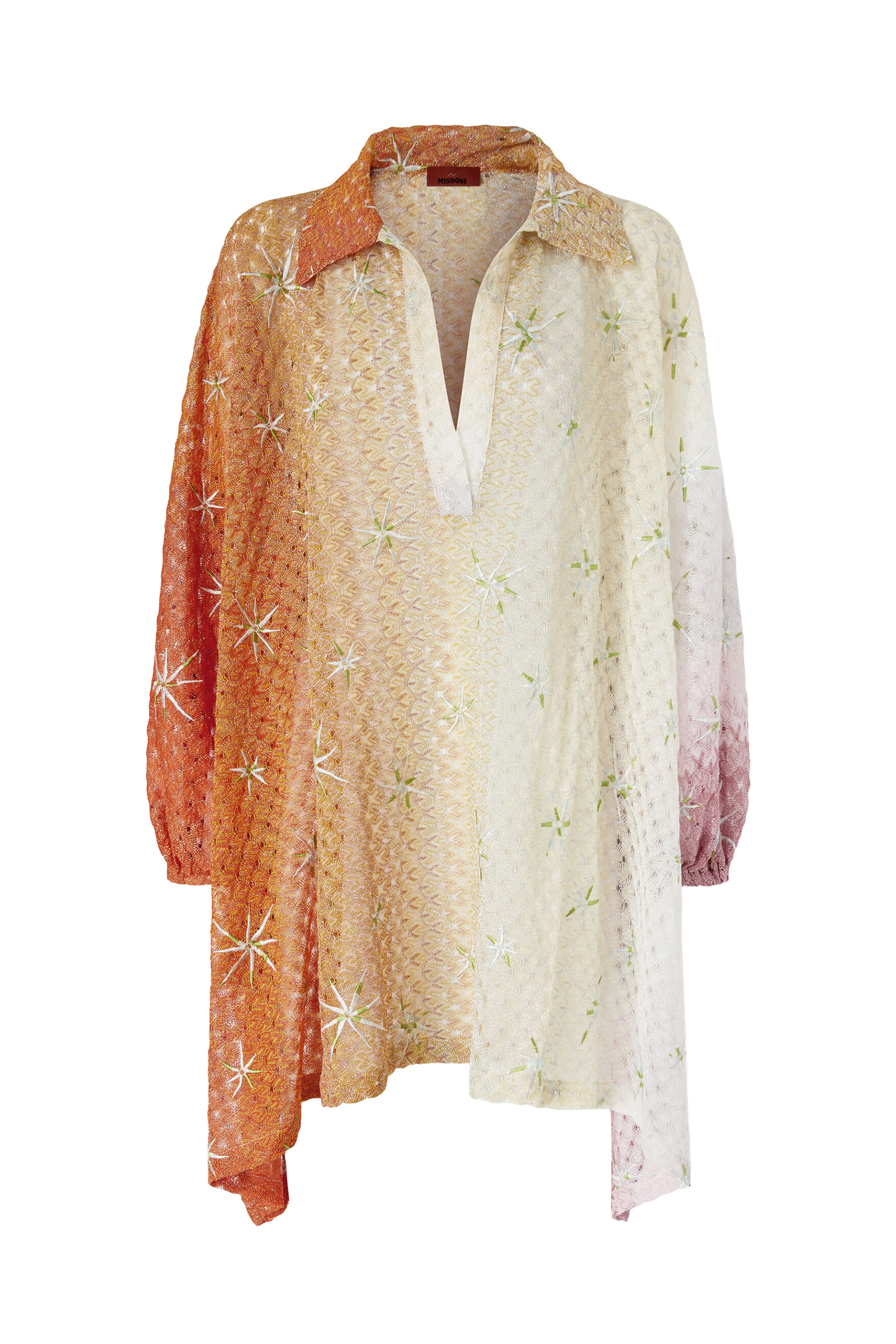 Spiderweb Motif and Embroidery Short Cover-Up