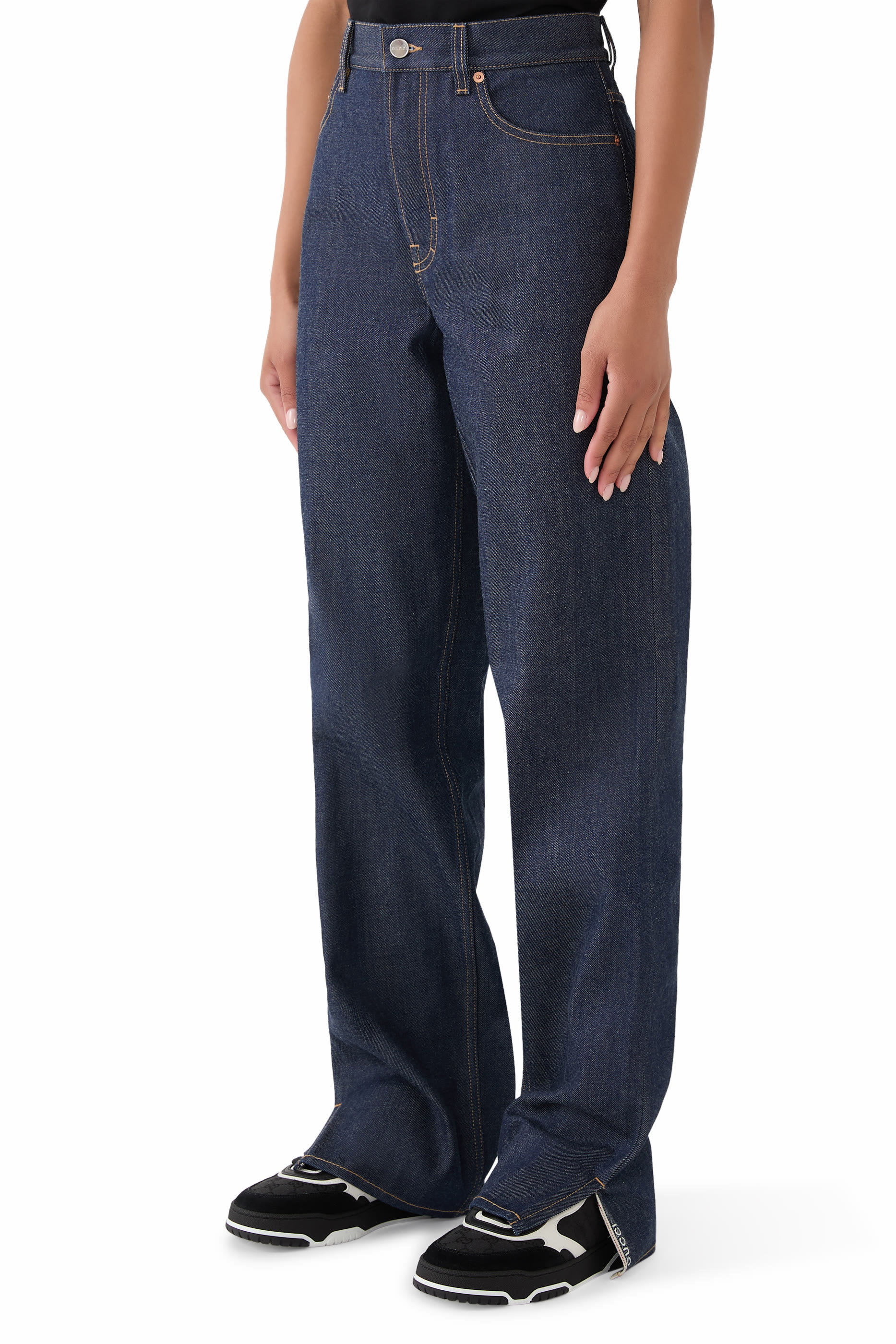 Boyfriend Fit Denim Pants