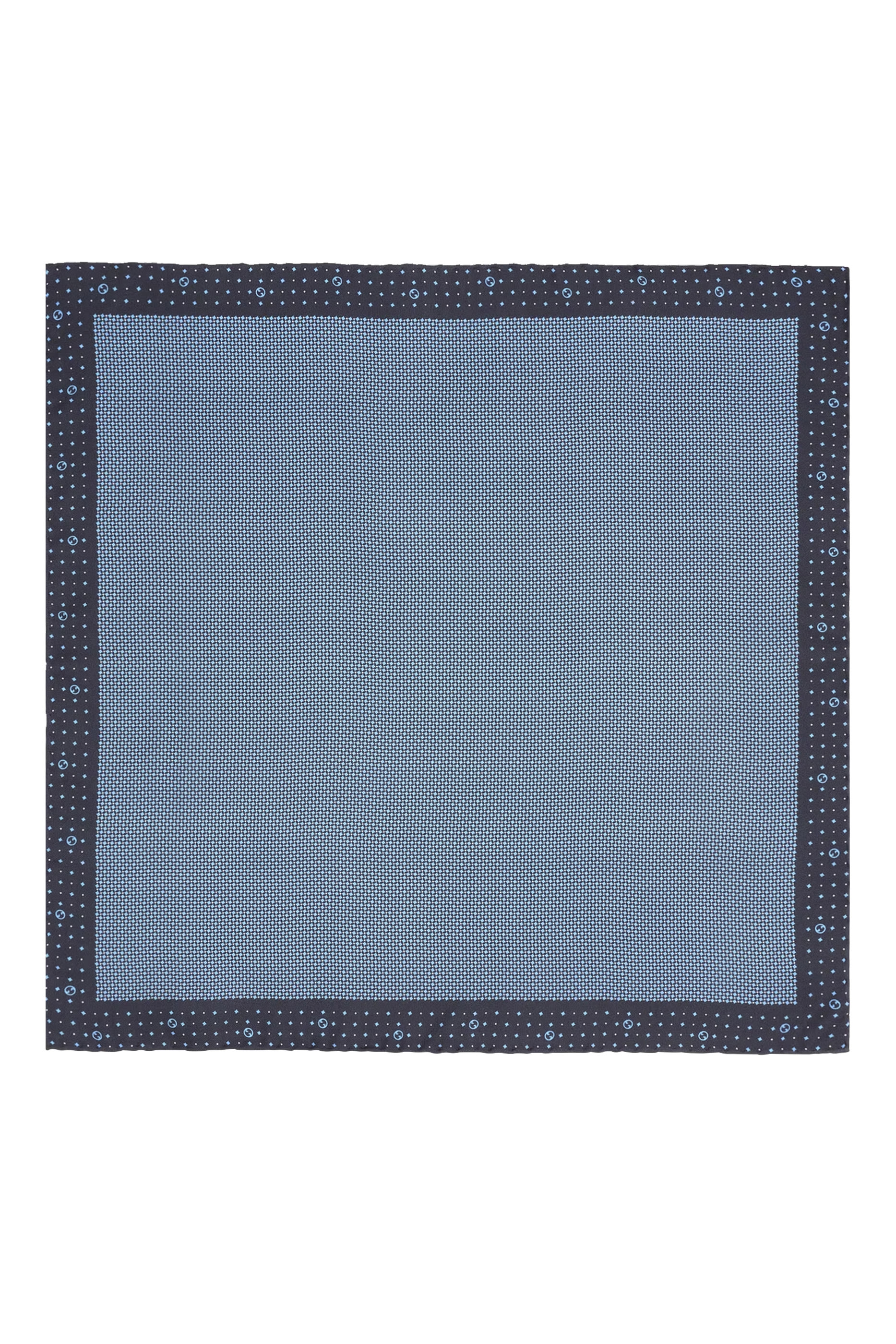 Polka-Dot Rhombus Silk Pocket Square