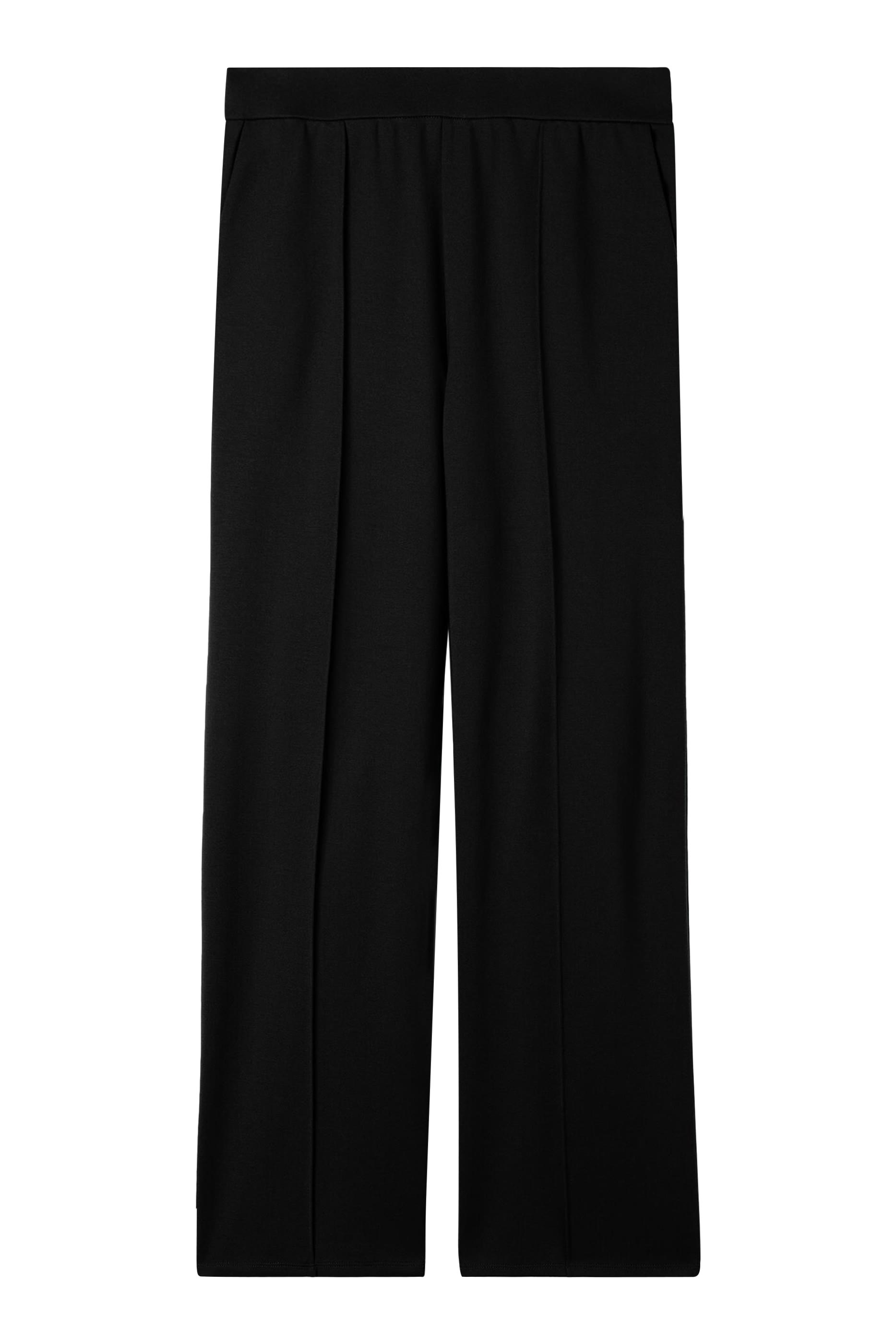 Washable Flex Ponte Pintuck Wide Pants