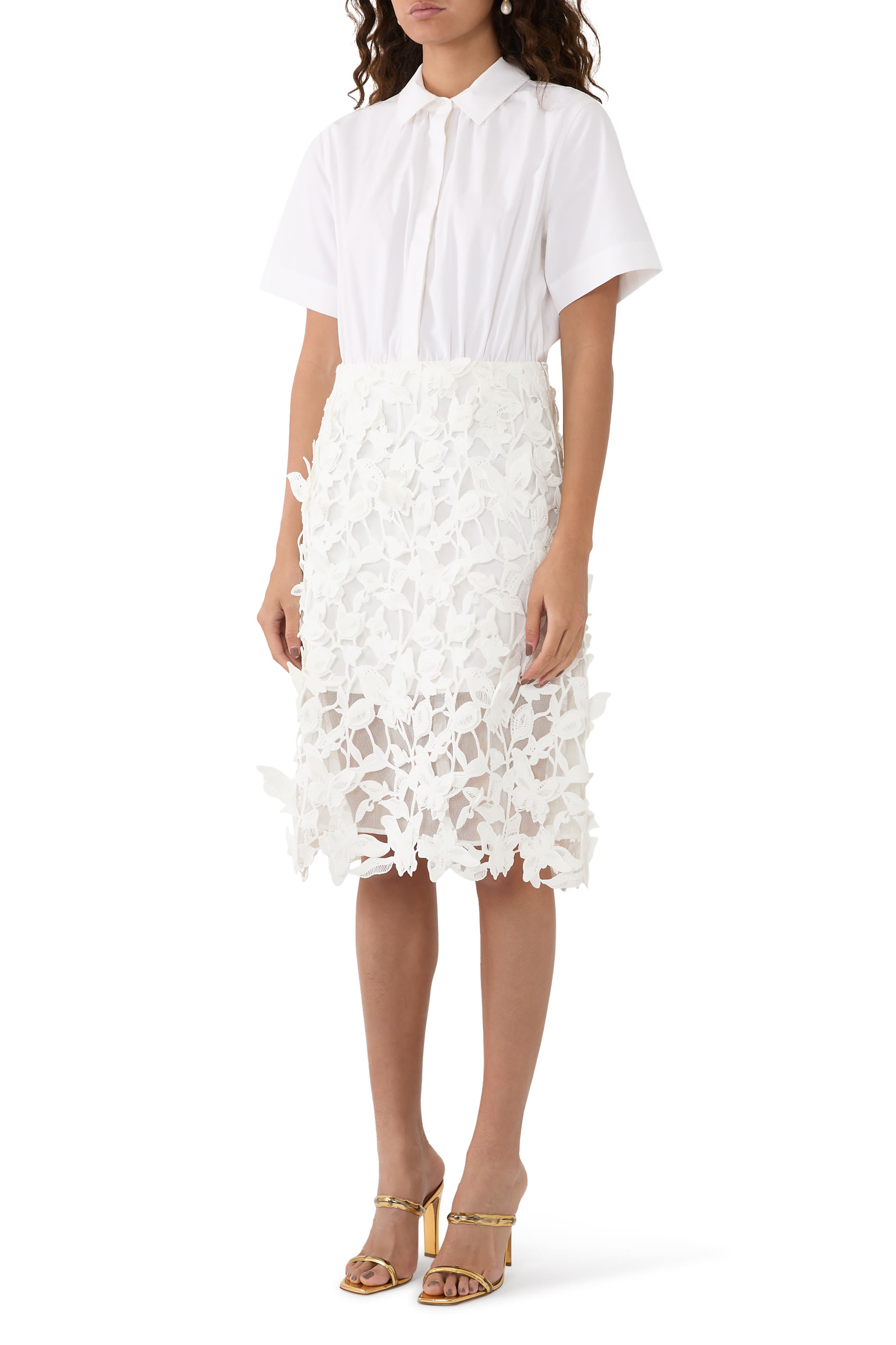 Colette Applique Midi Dress