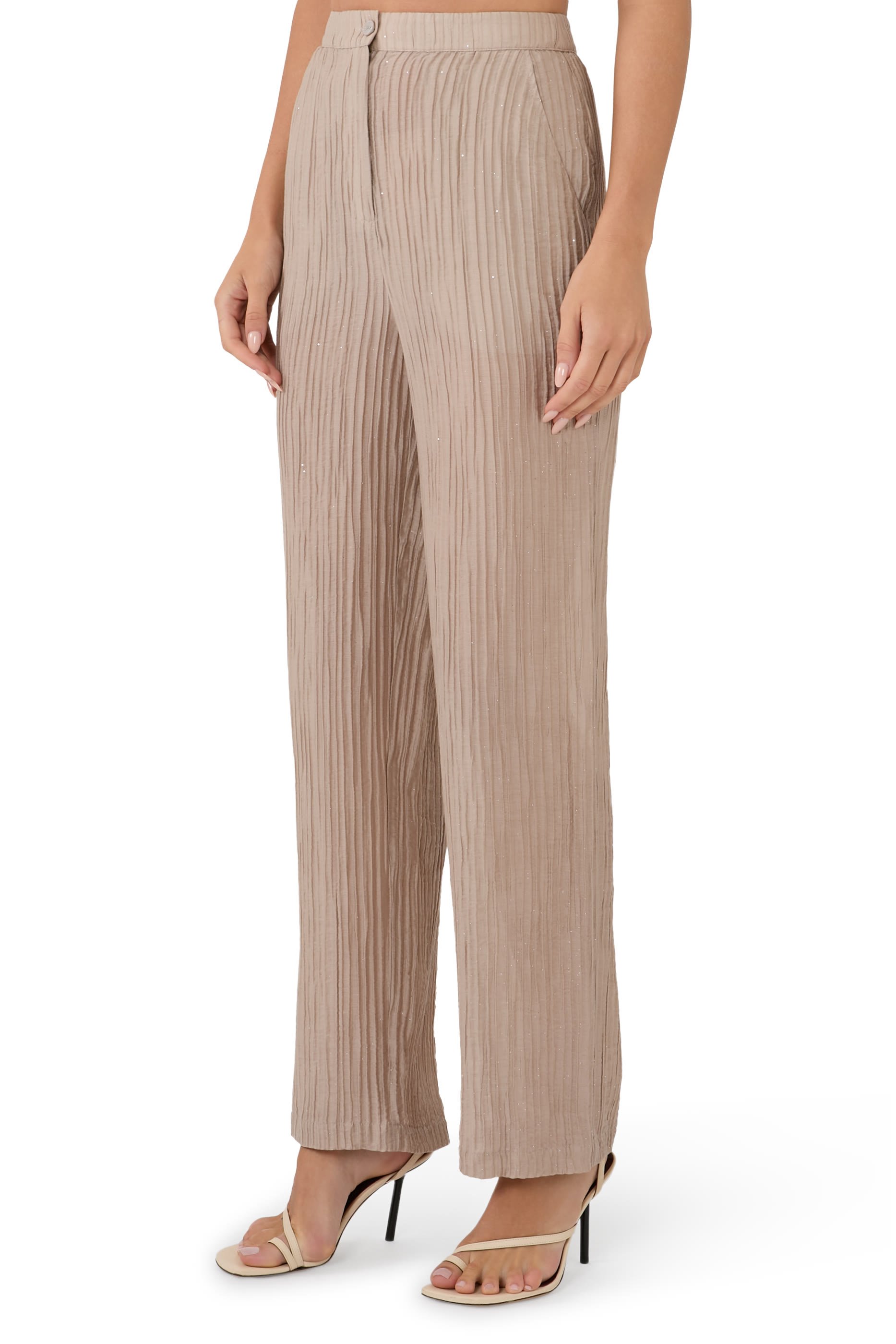 Button Detail Trousers