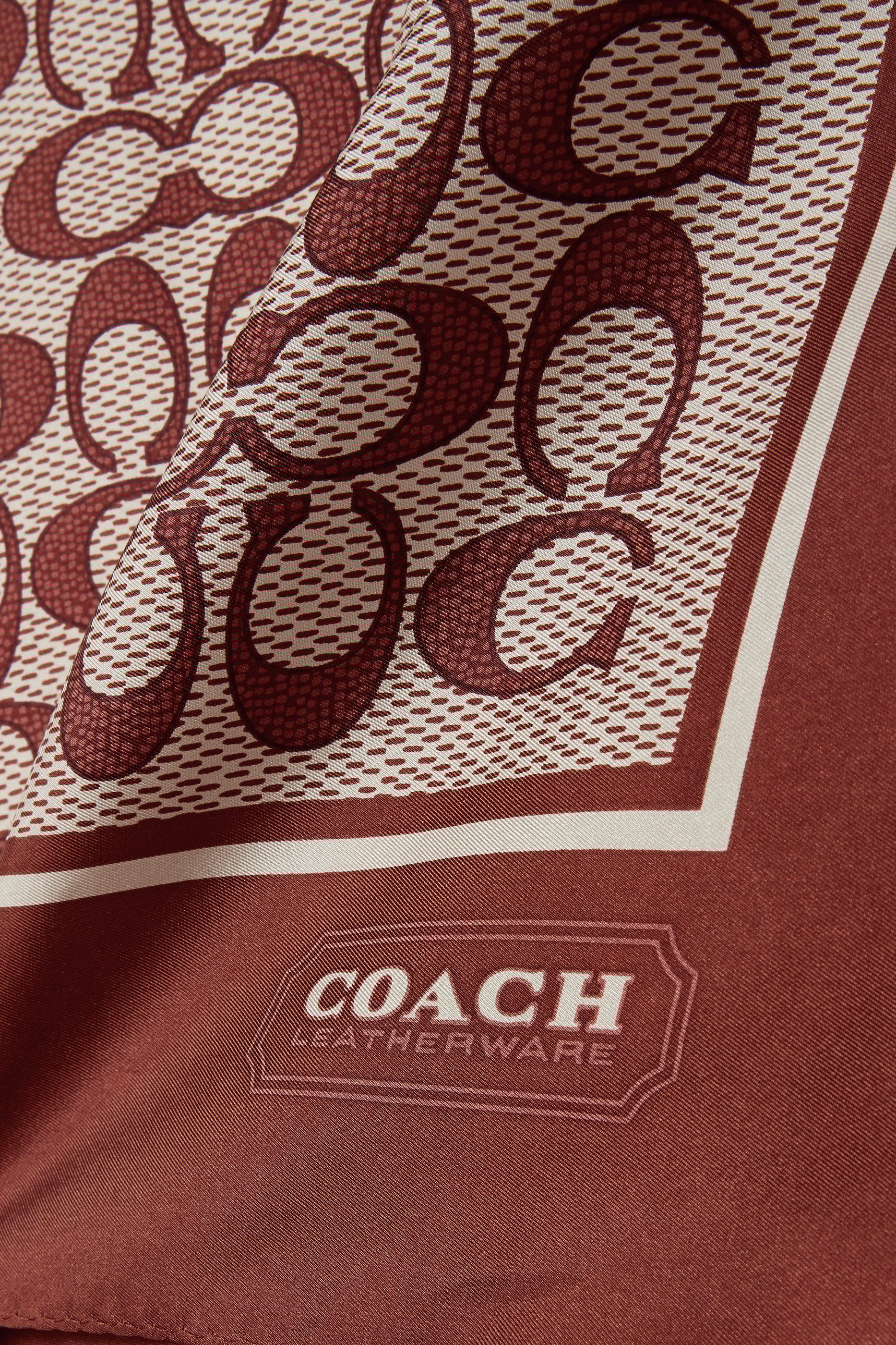 Vintage Signature Print Silk Square Scarf