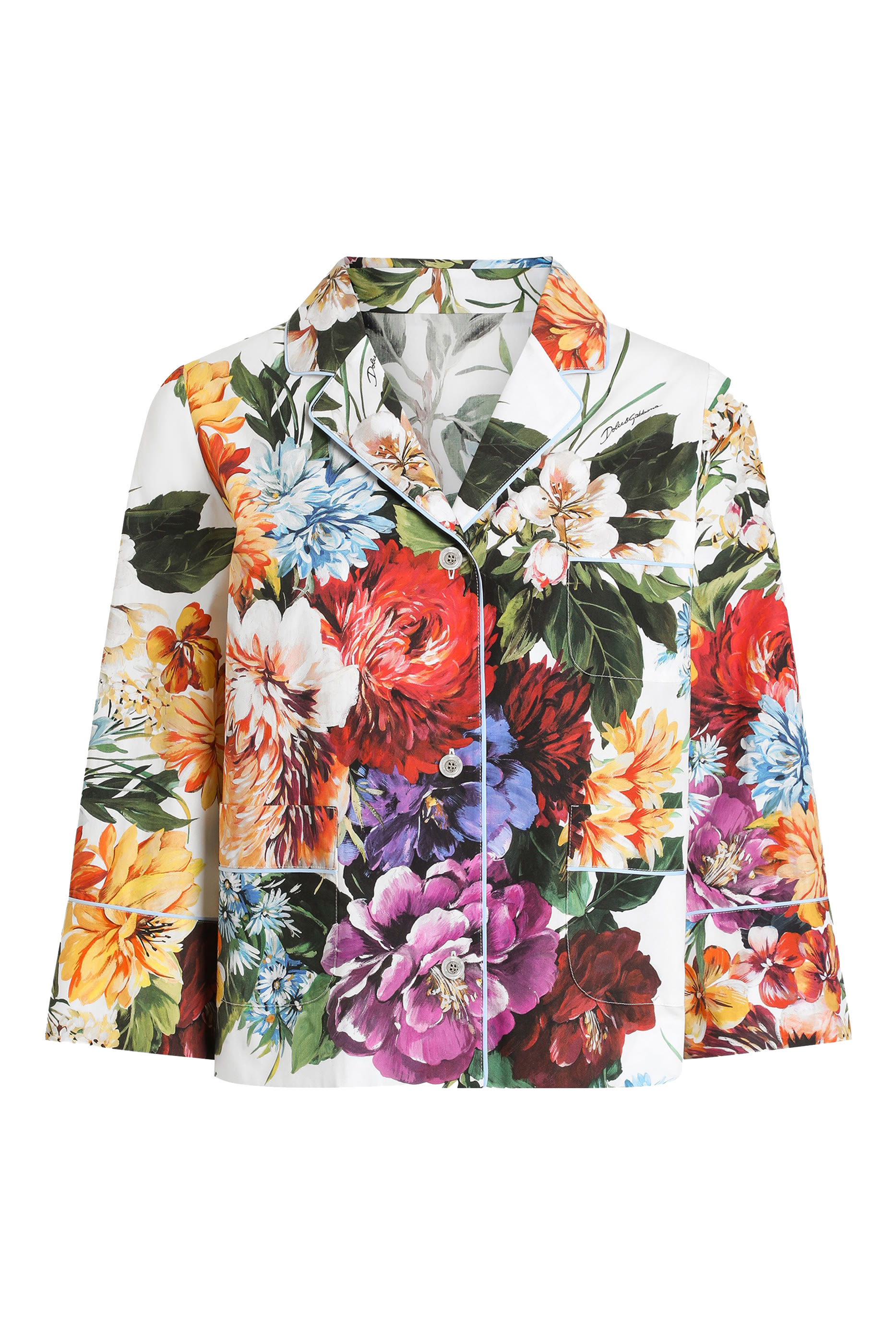 Floral-Print Poplin Shirt