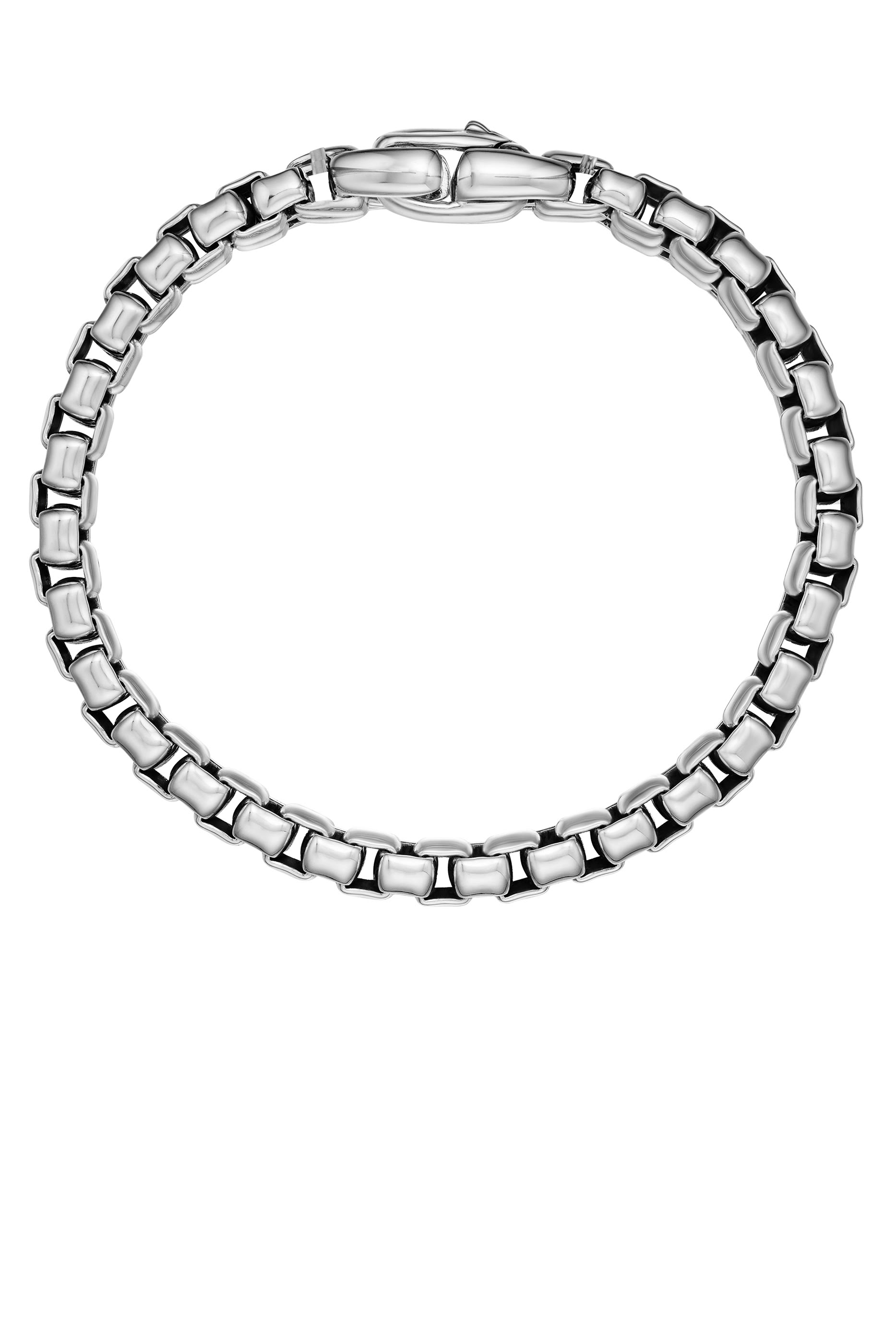 Box Chain Bracelet, Sterling Silver