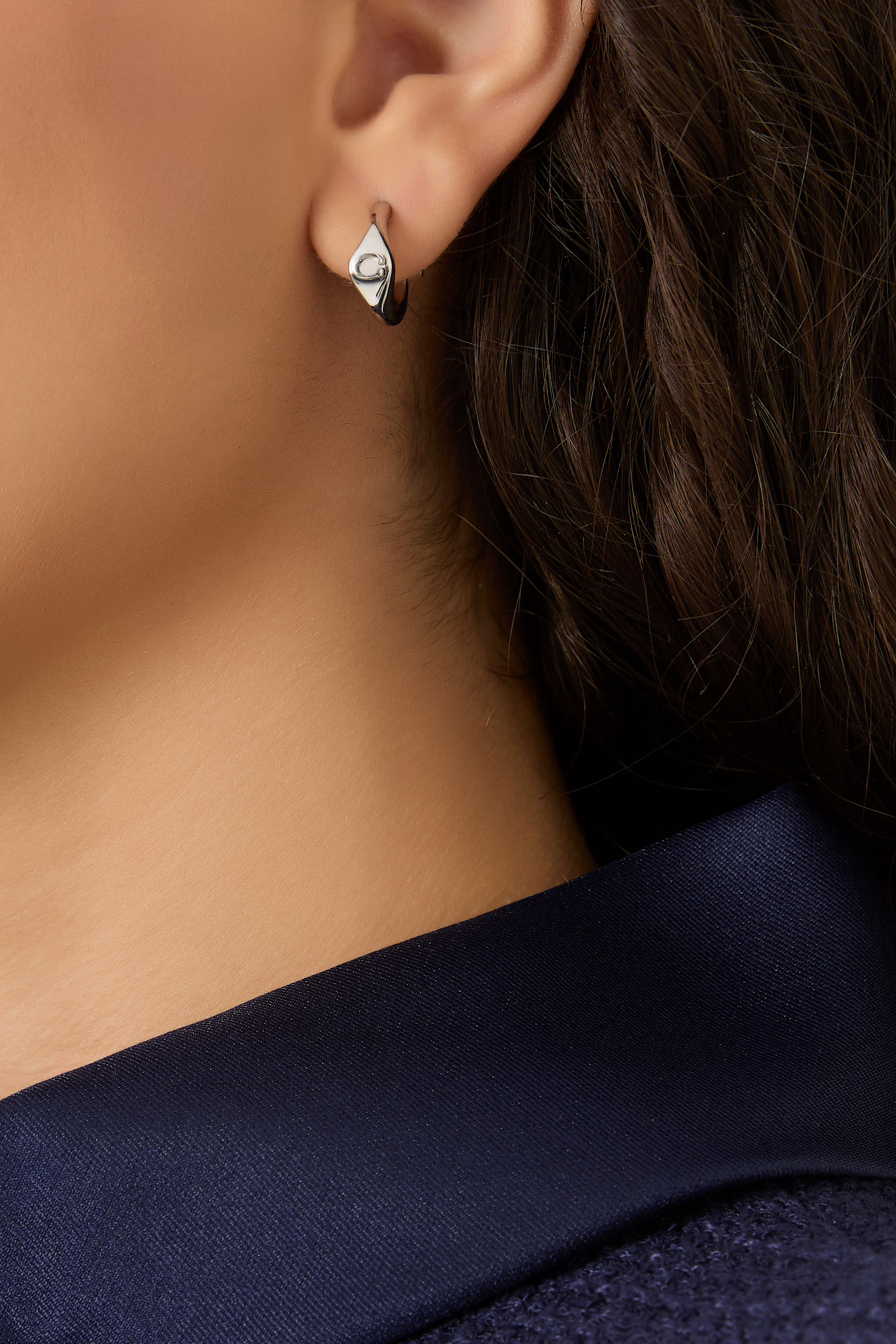 Signet Signature Huggie Earrings