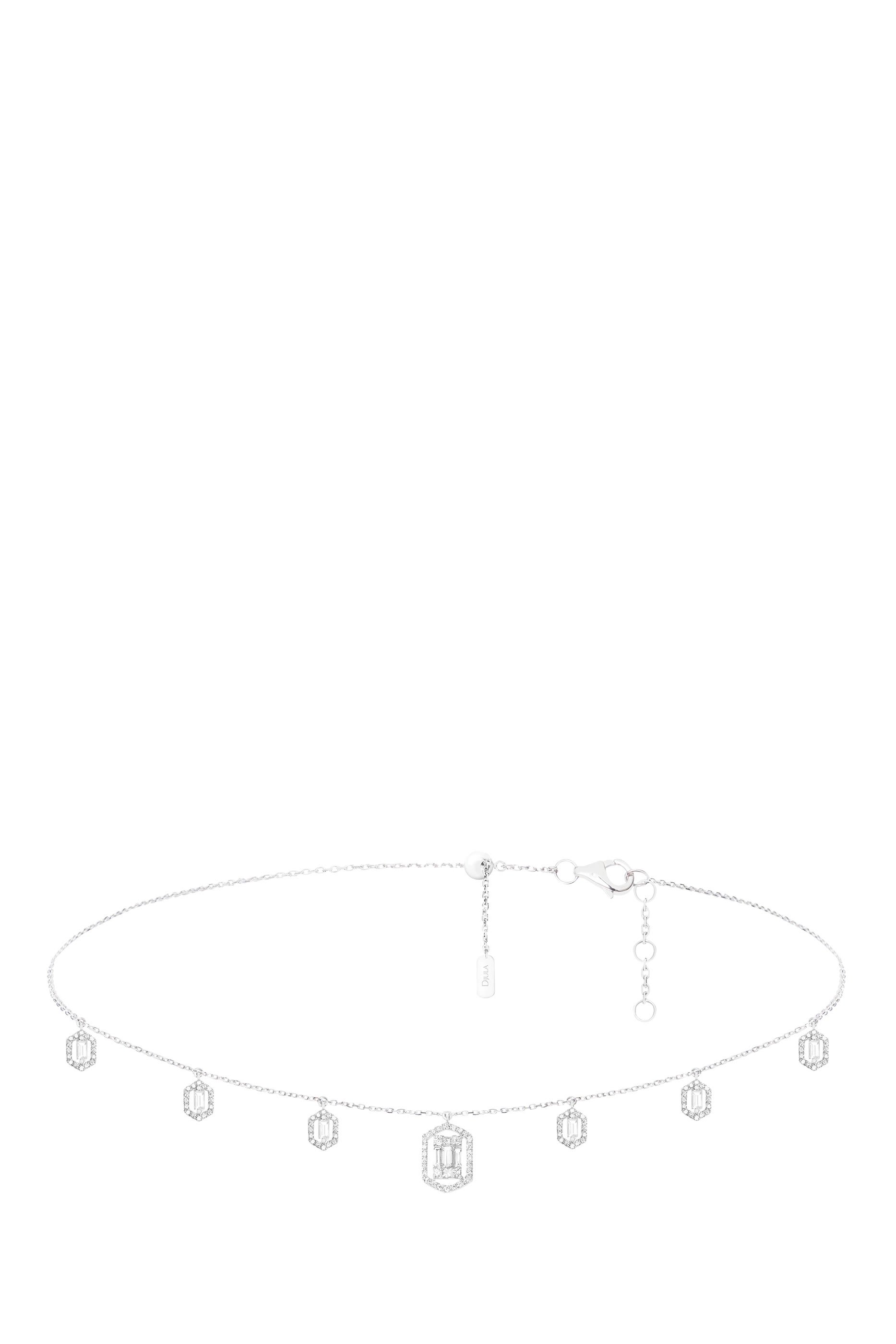 &Eacute;clat Necklace, 18K White Gold & Diamonds