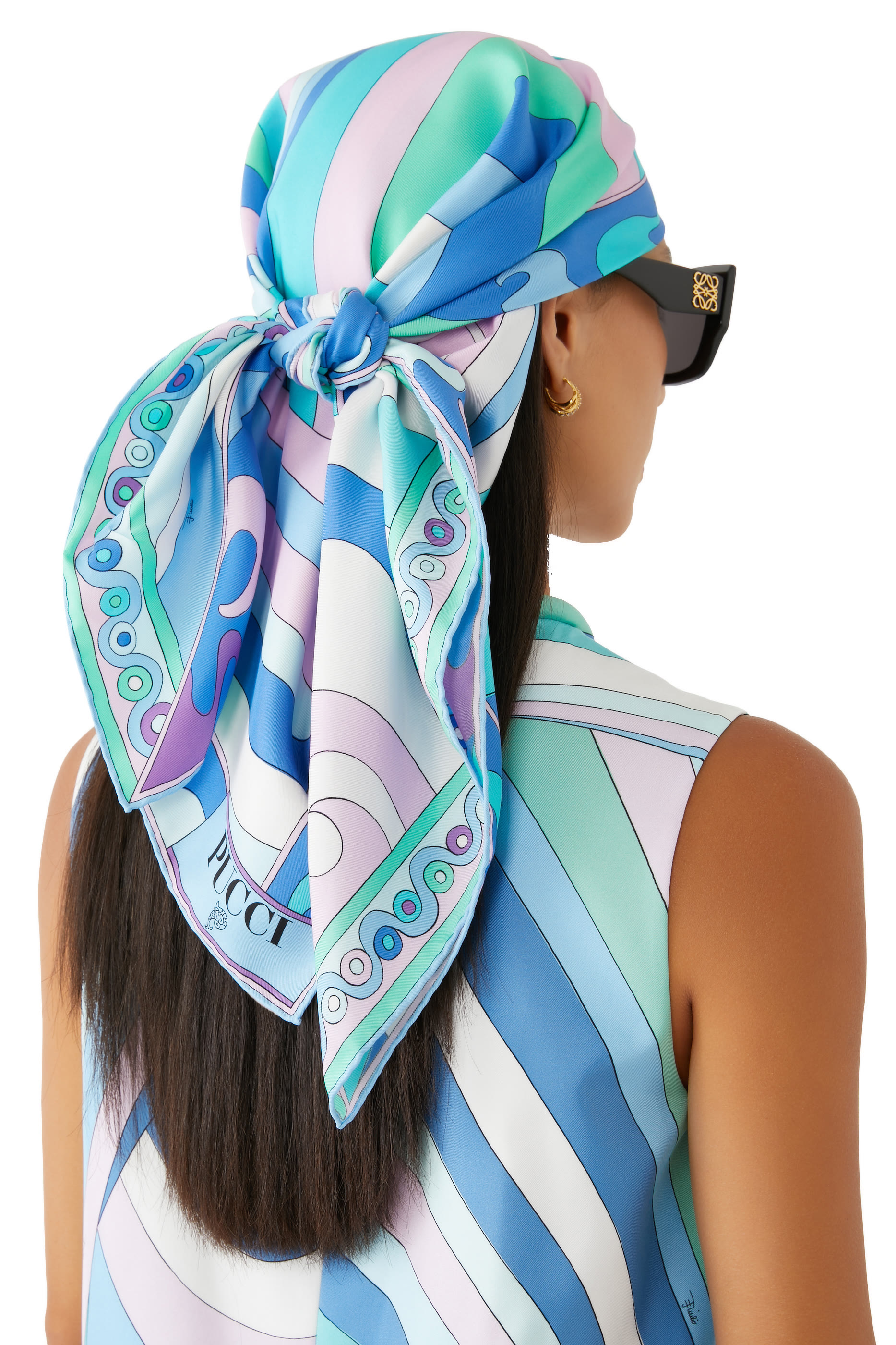Iride & Marmo Print Silk Scarf