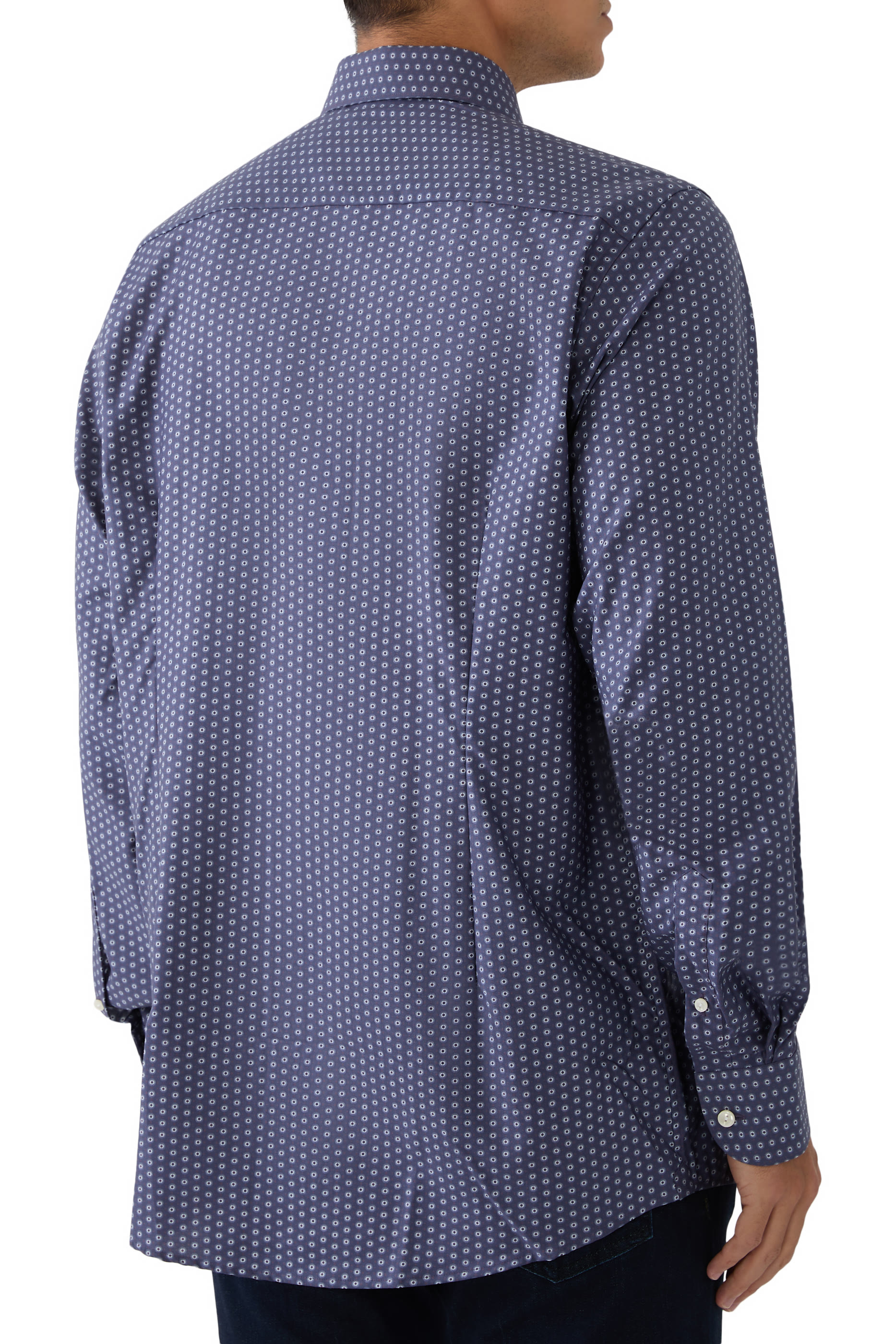 Geometric Signature Twill Shirt