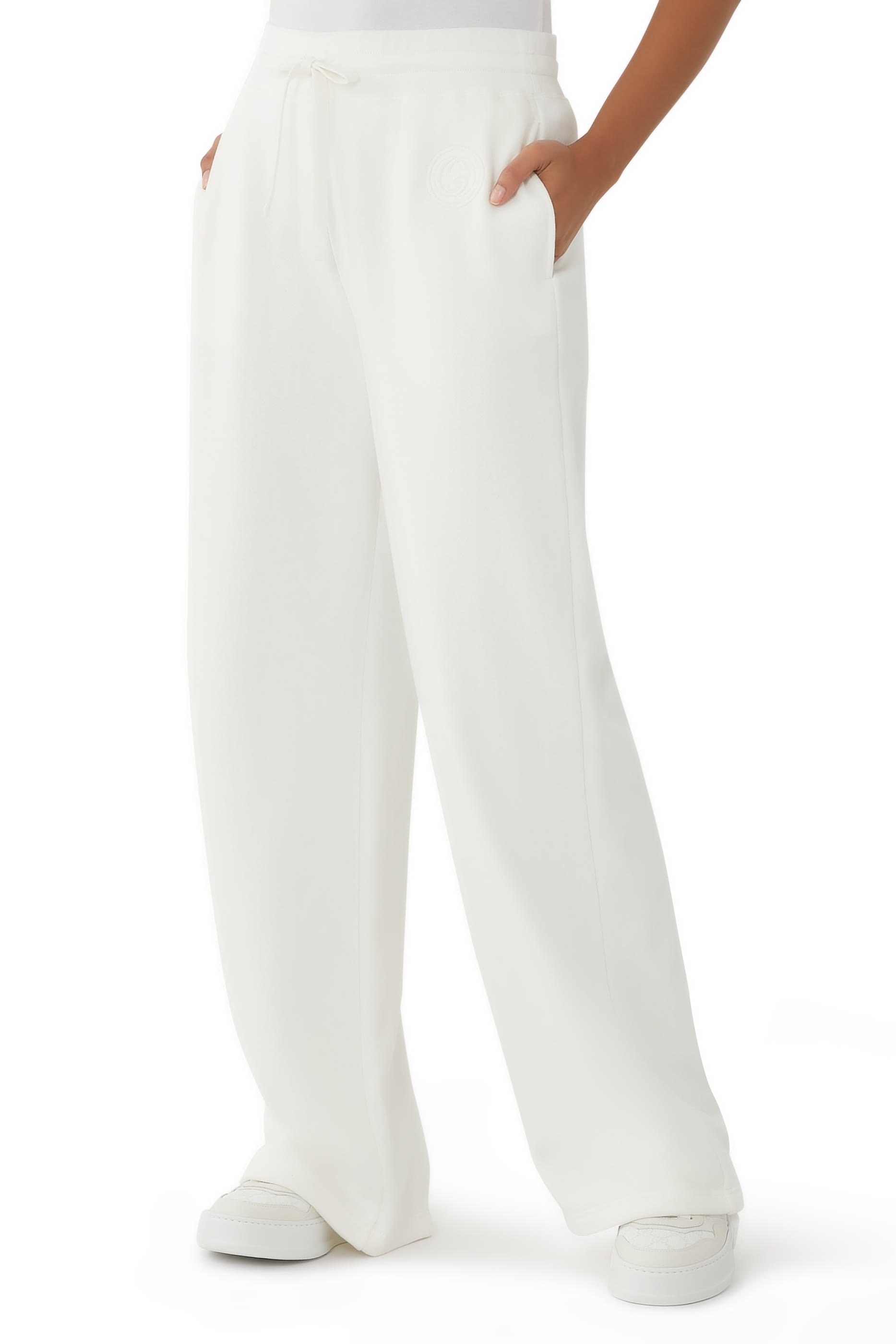 Cotton Jersey Logo Embroidery Pants