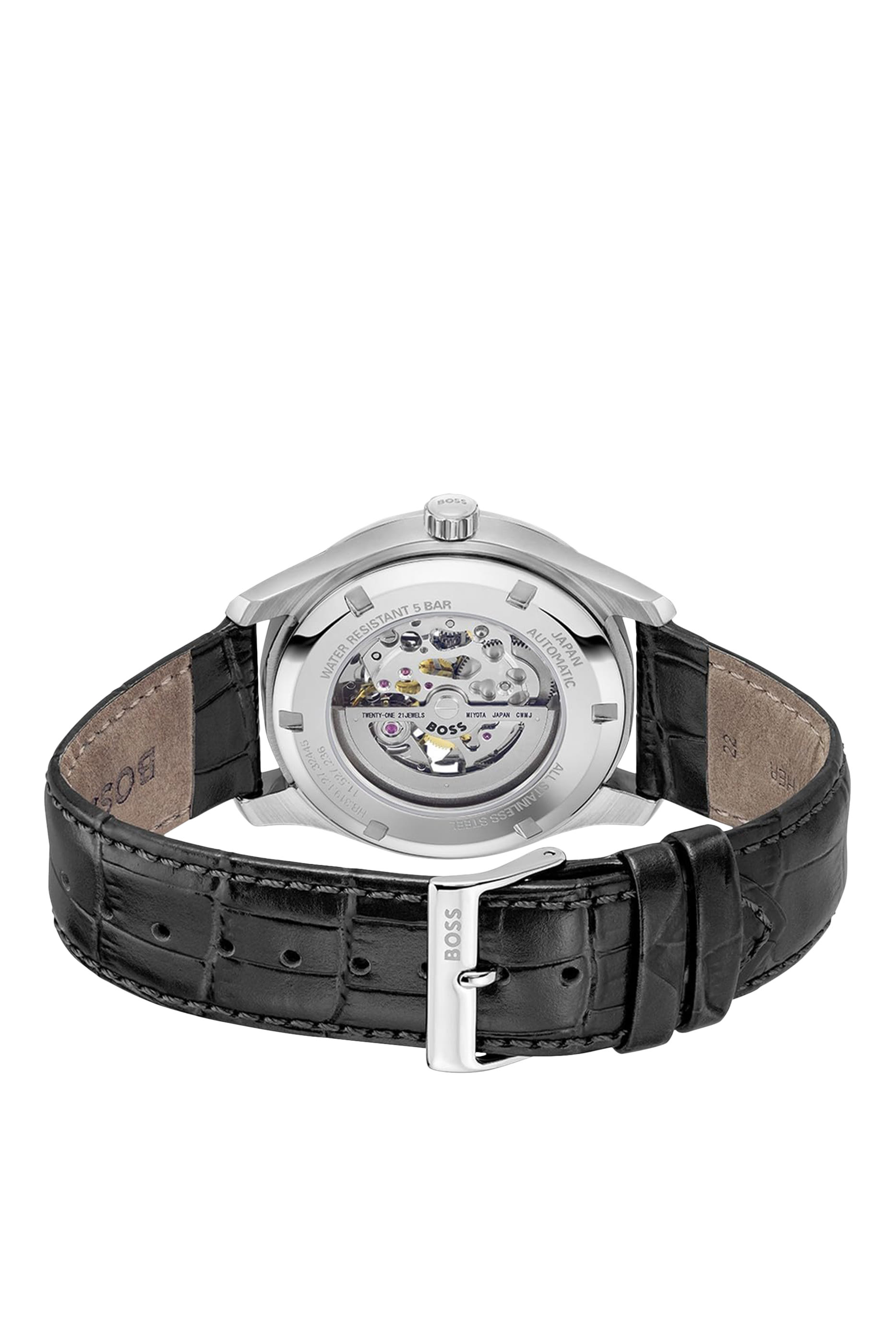 Principle Skeleton Silver Tone Automatic Watch