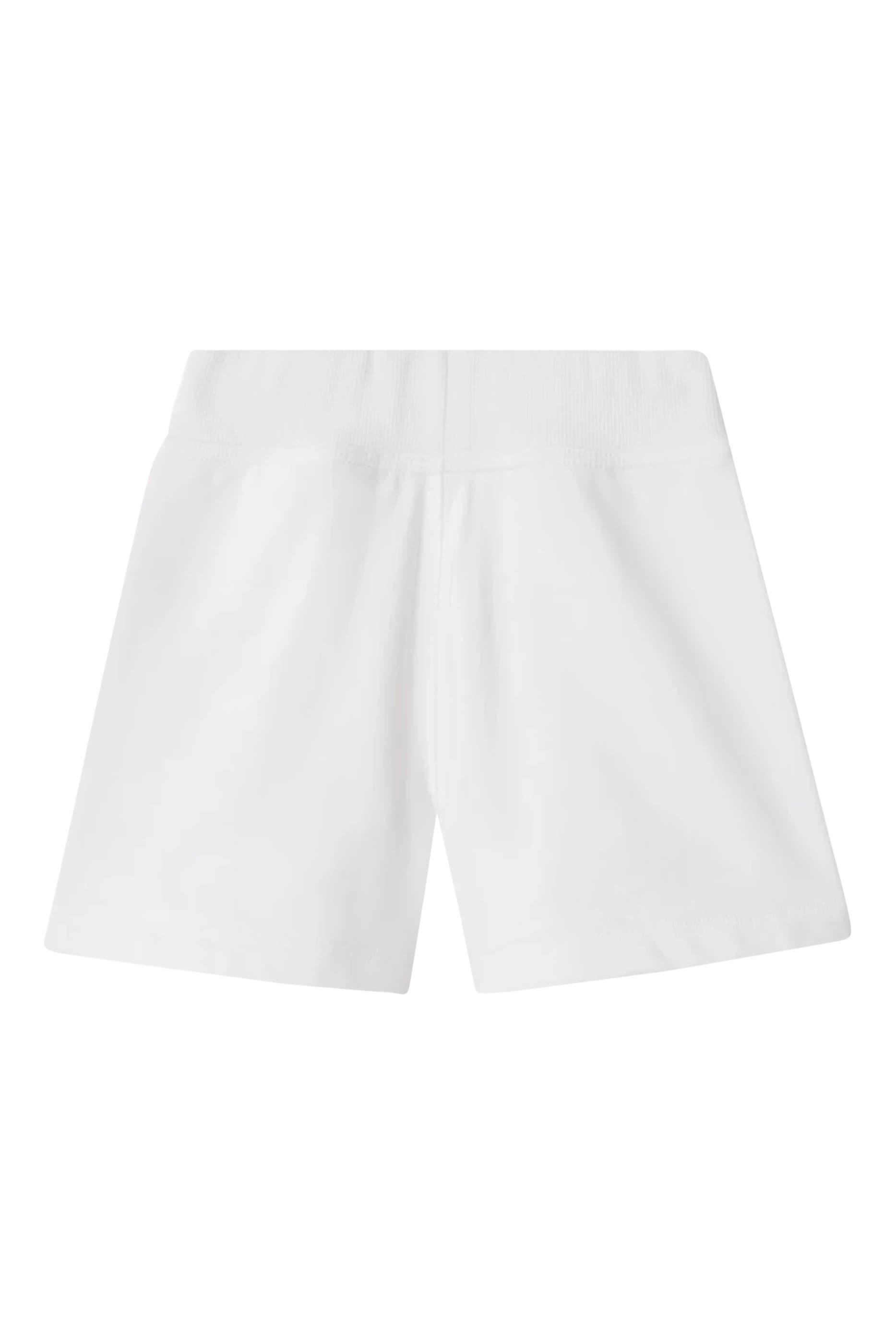 Kids Check Trim Cotton Shorts 