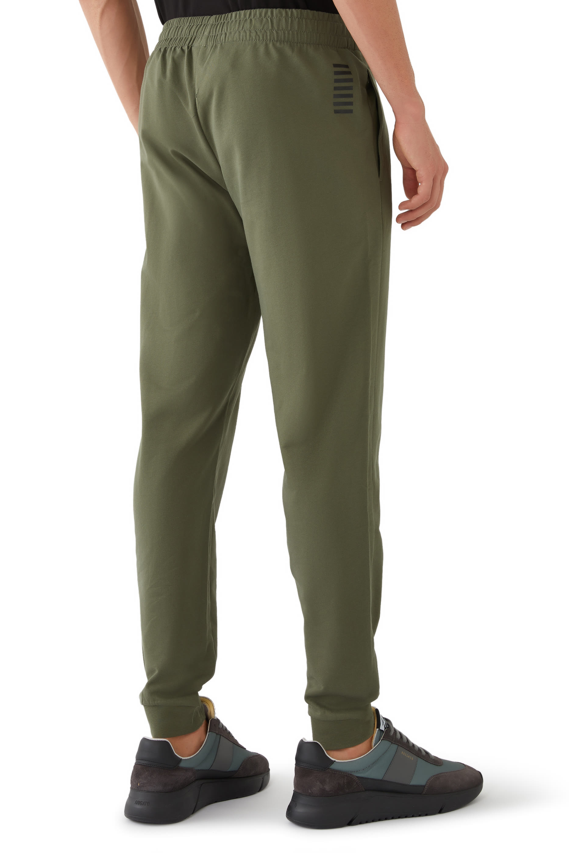 EA7 Logo Cotton Sweatpants