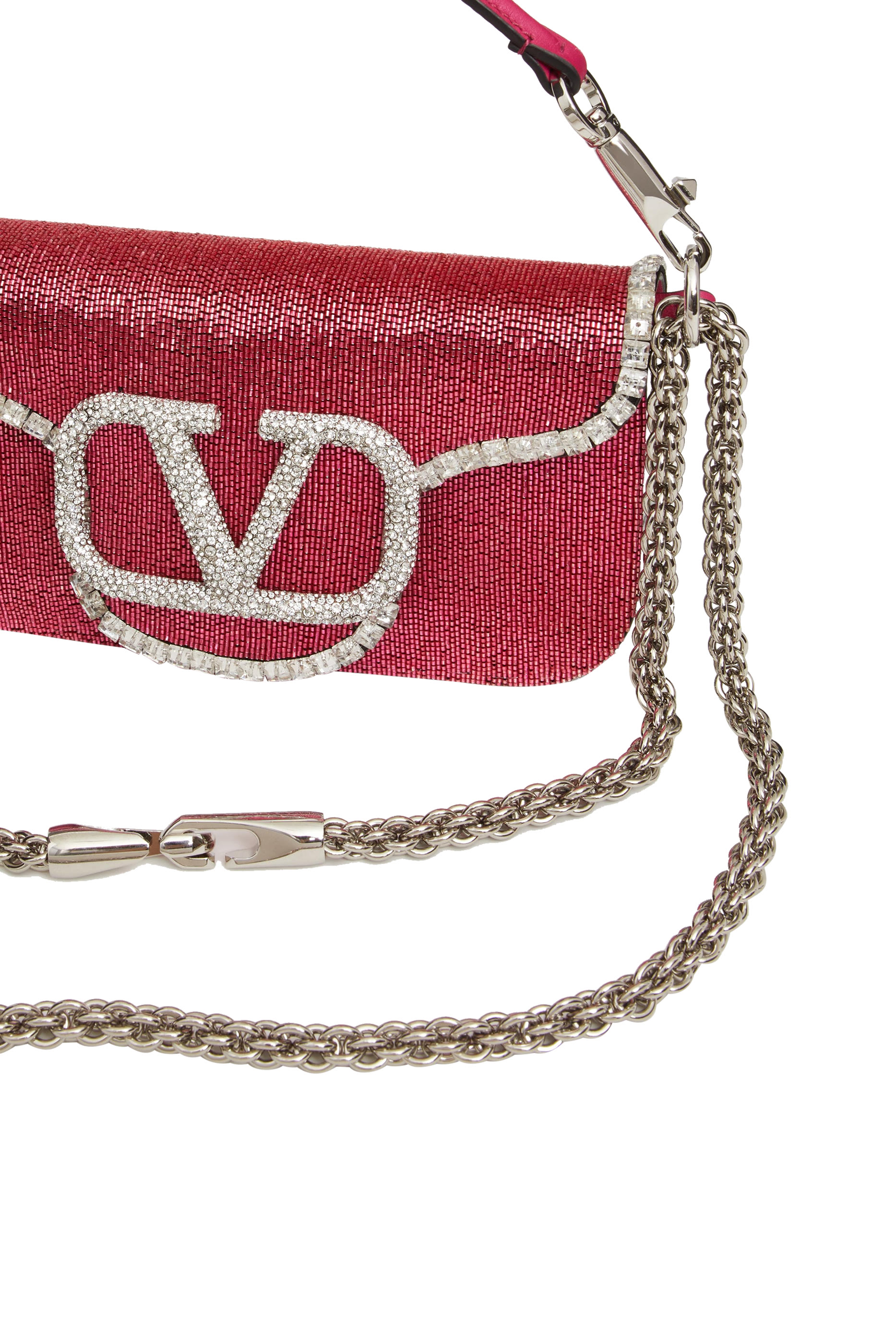  Loc&ograve; Embroidered Crystal Shoulder Bag