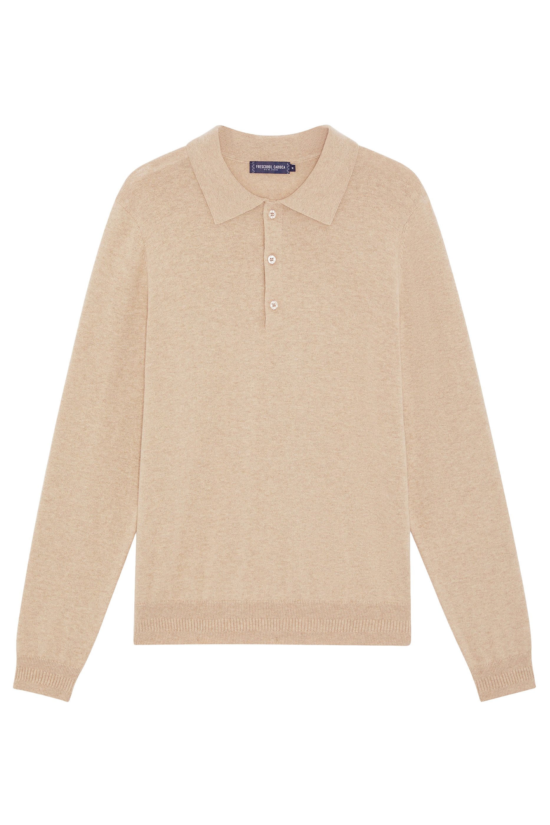 Teo Cotton-Cashmere Polo
