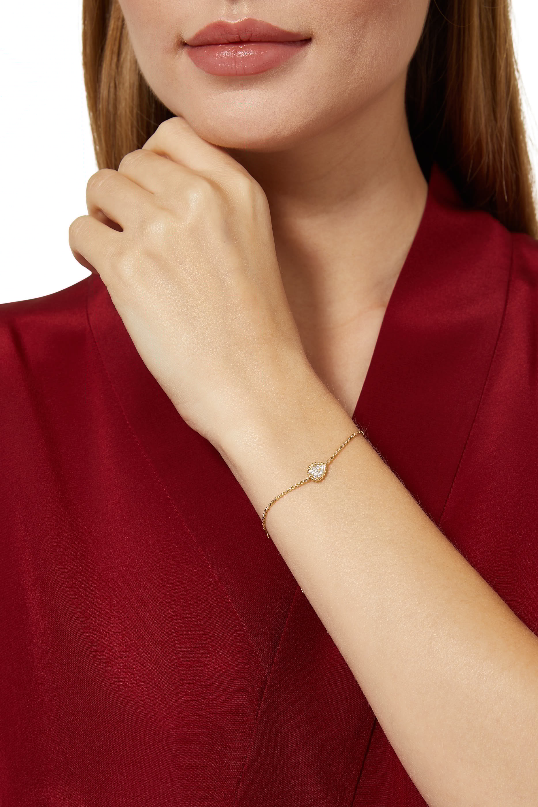 Serpent Boh&egrave;me XS Motif Bracelet, 18K Yellow Gold & Diamonds