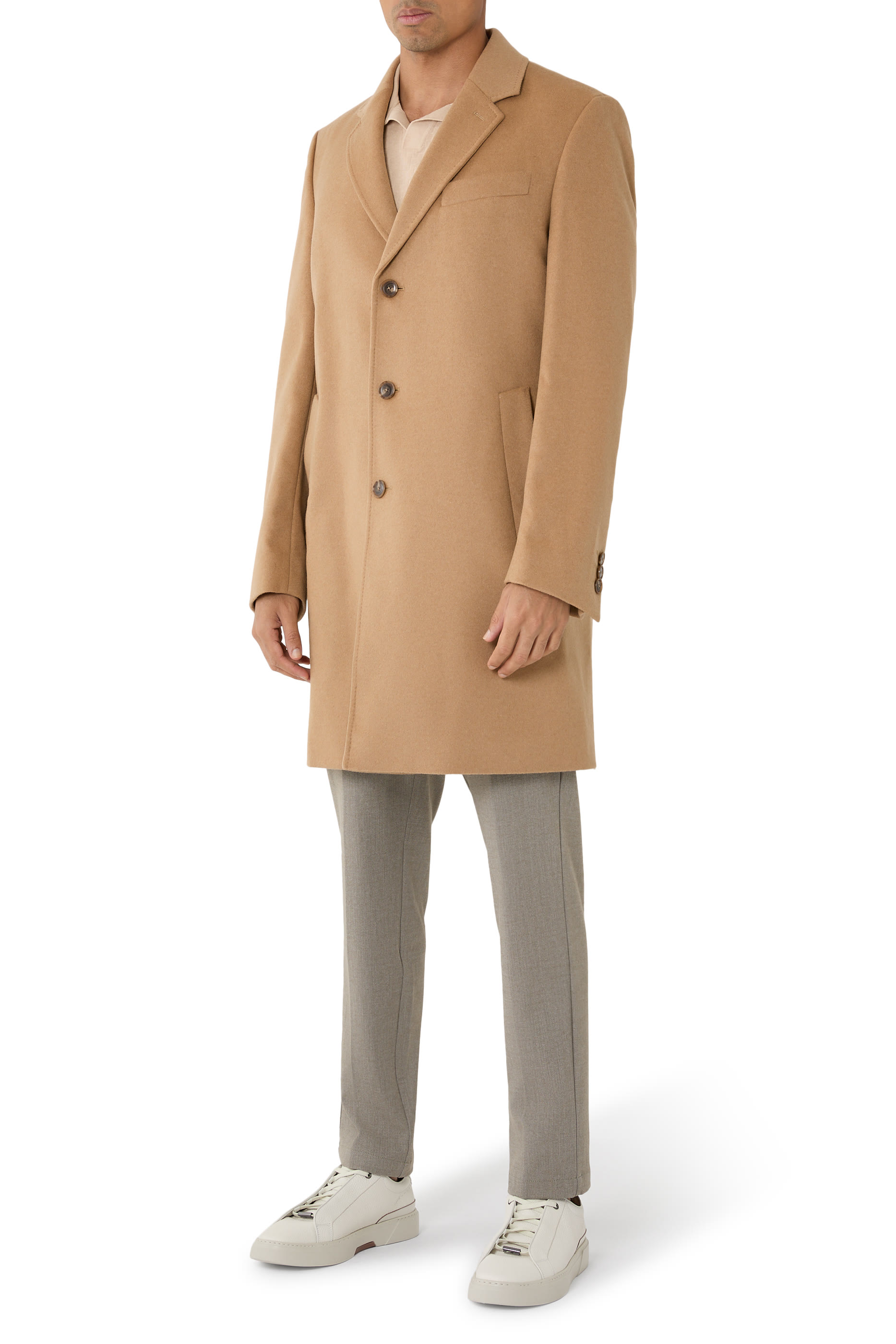 Wool & Cashmere Slim-Fit Coat