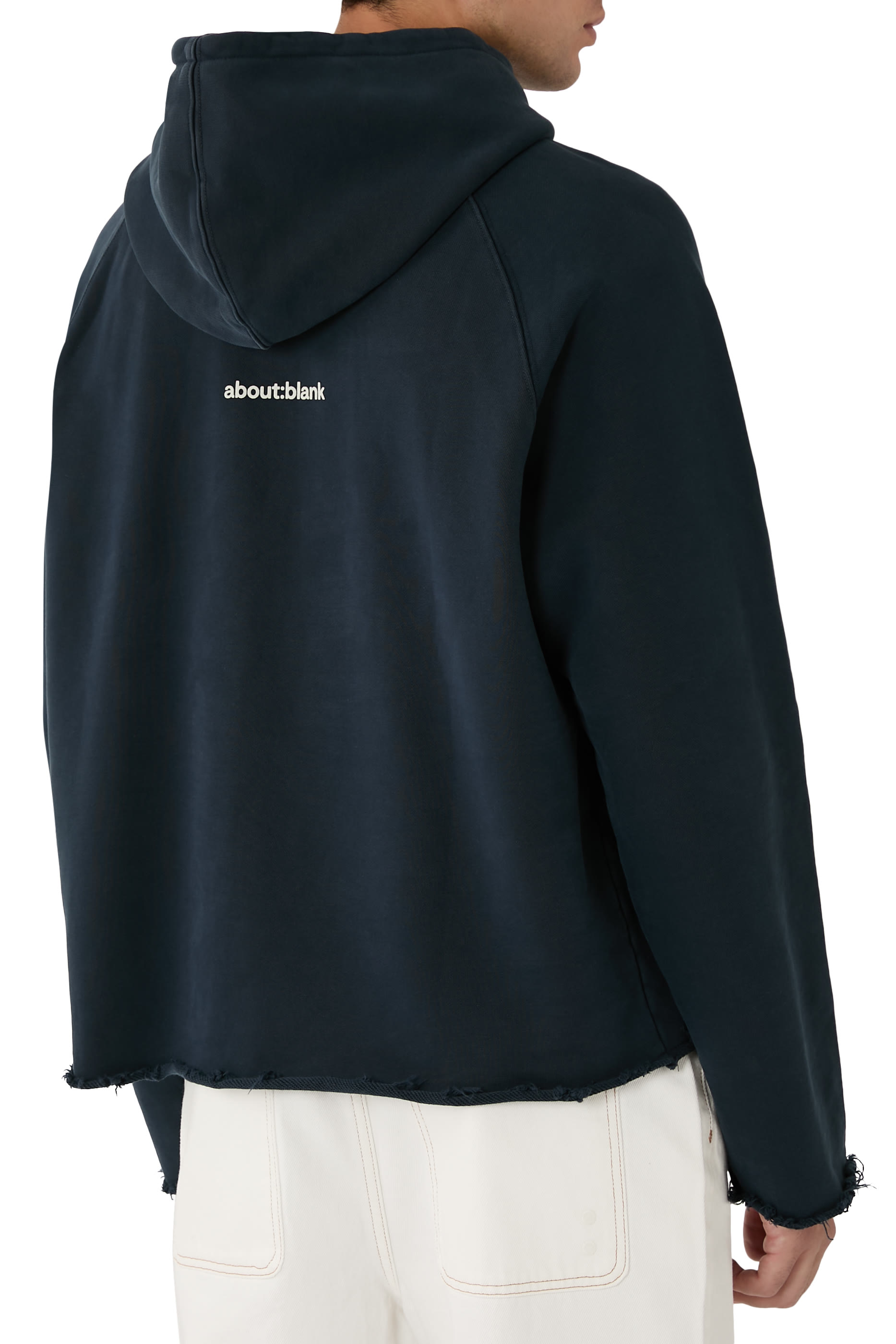 Monogram Cut Off Hoodie