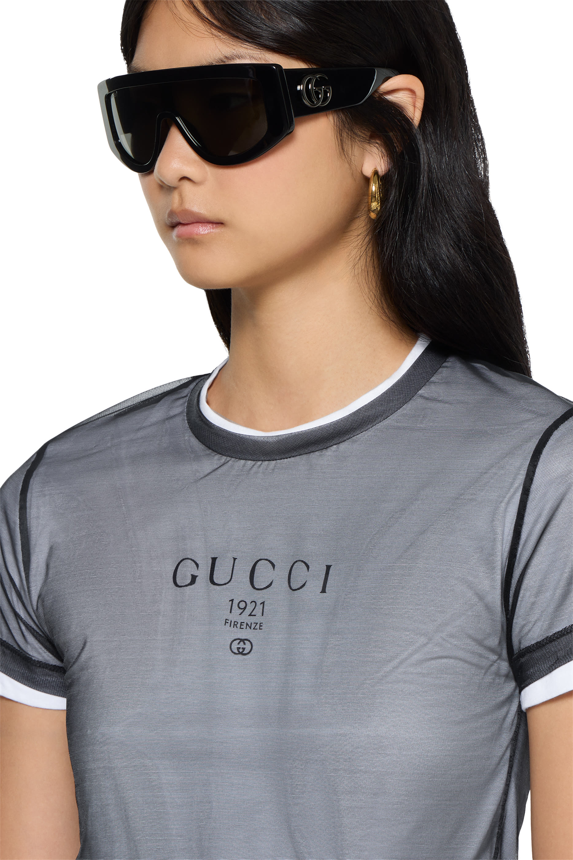 Double-Layered Jersey T-Shirt with Print