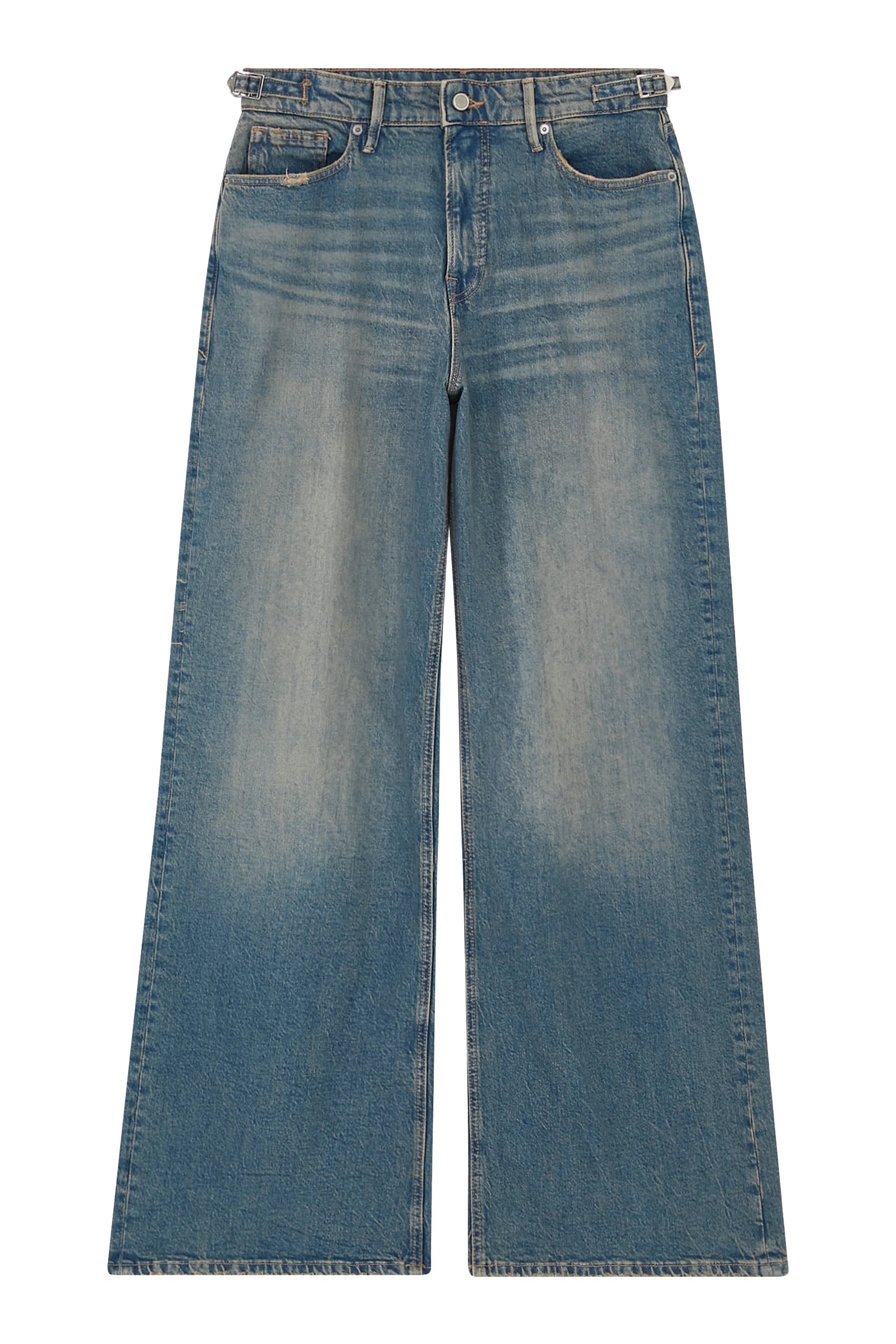 Good Ease Adjustable Tabs Wide Leg Pants