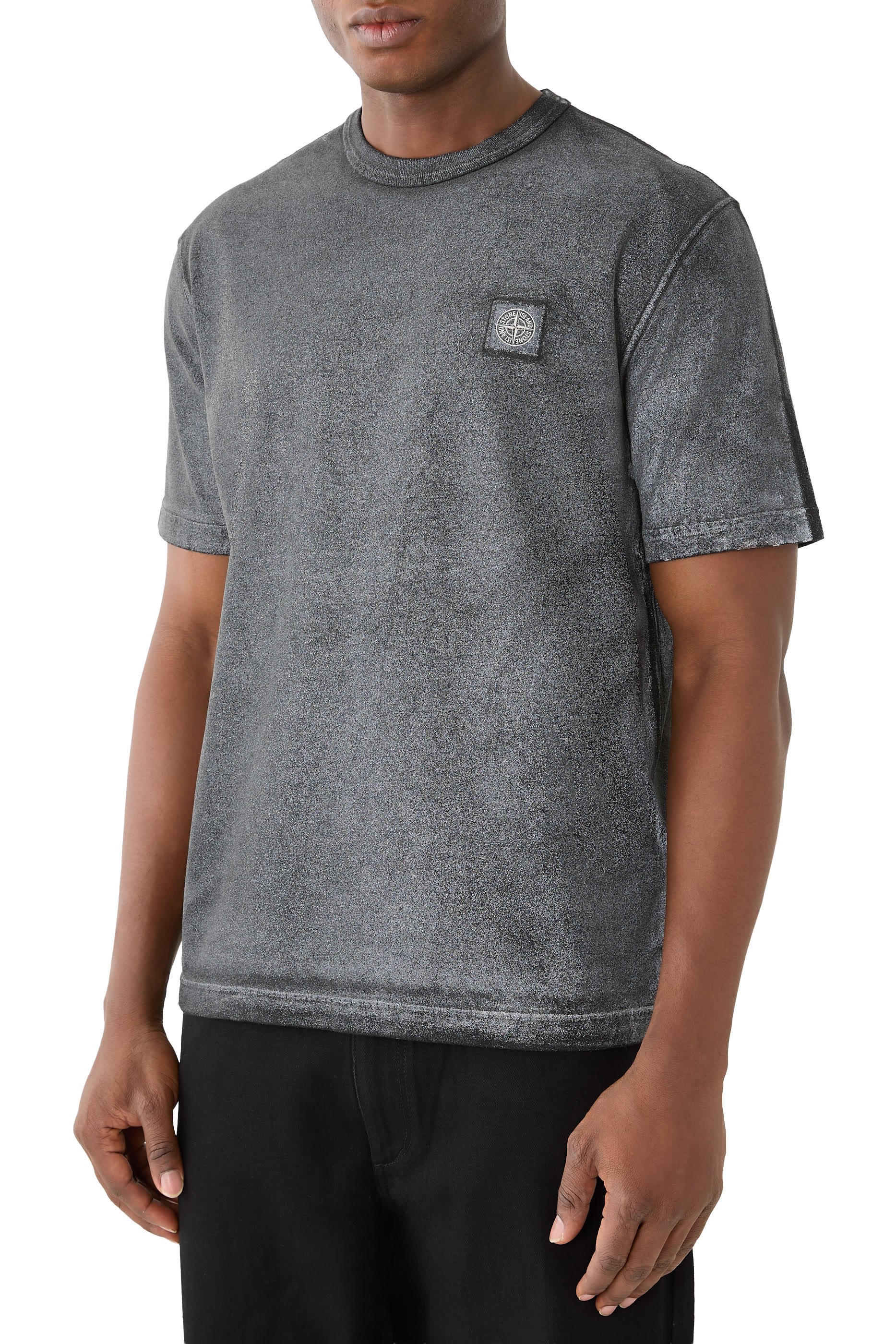 Combed Organic Cotton Jersey Reflective Garment Lamination T-Shirt 