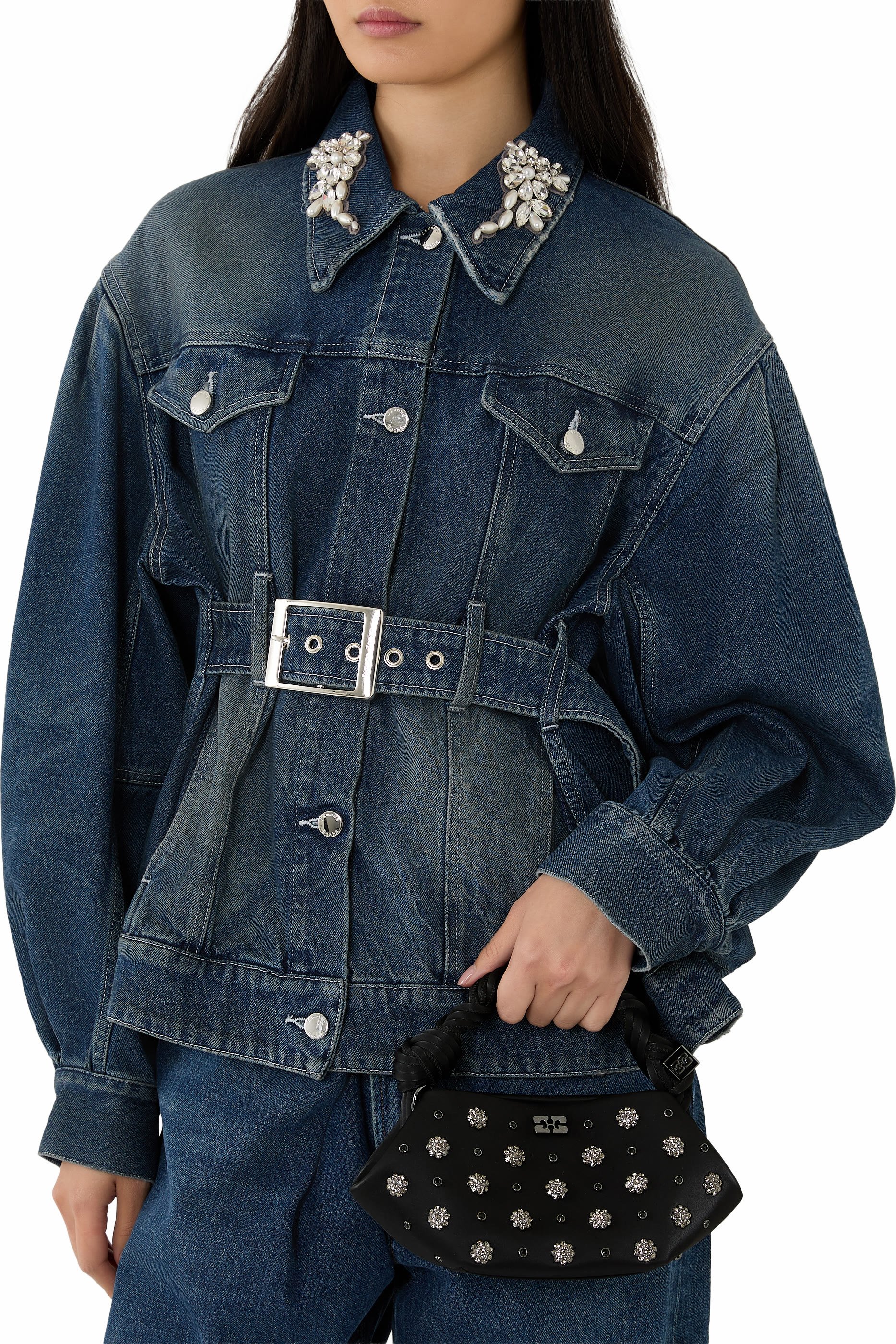 Flower Stud Mini Bou Bag