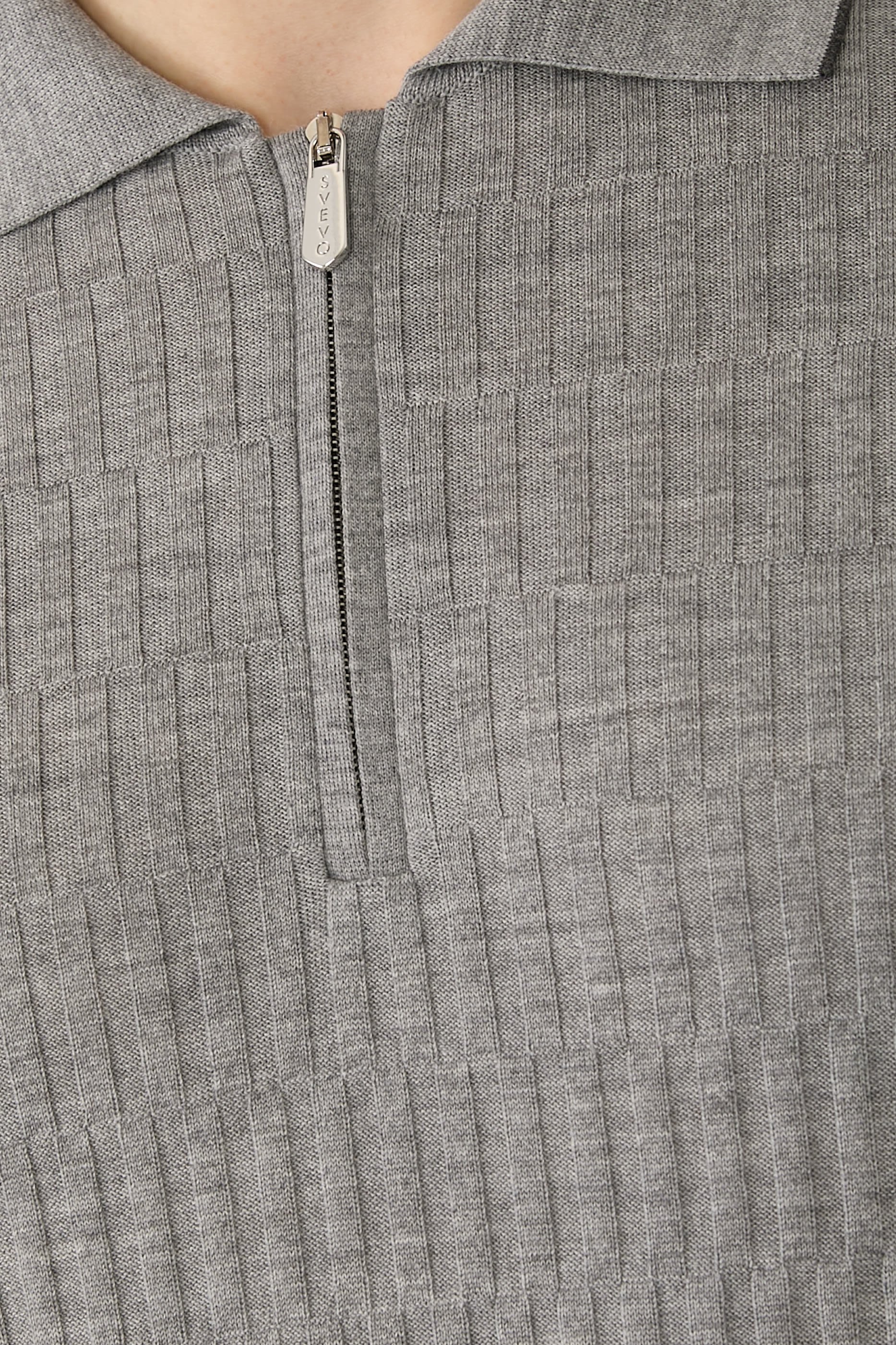  Long Sleeve Polo with Zip