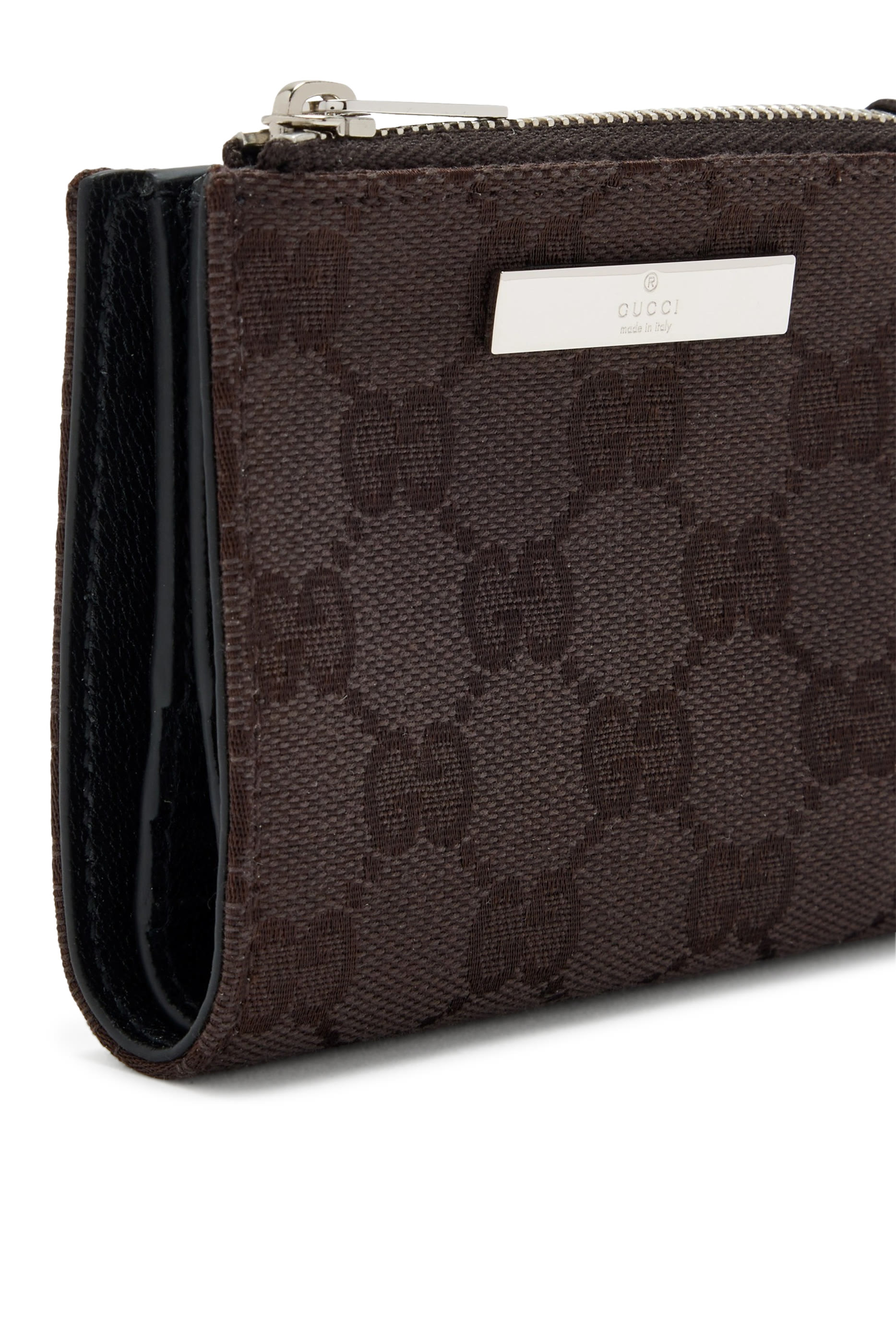Small Wallet with Logo Plaque