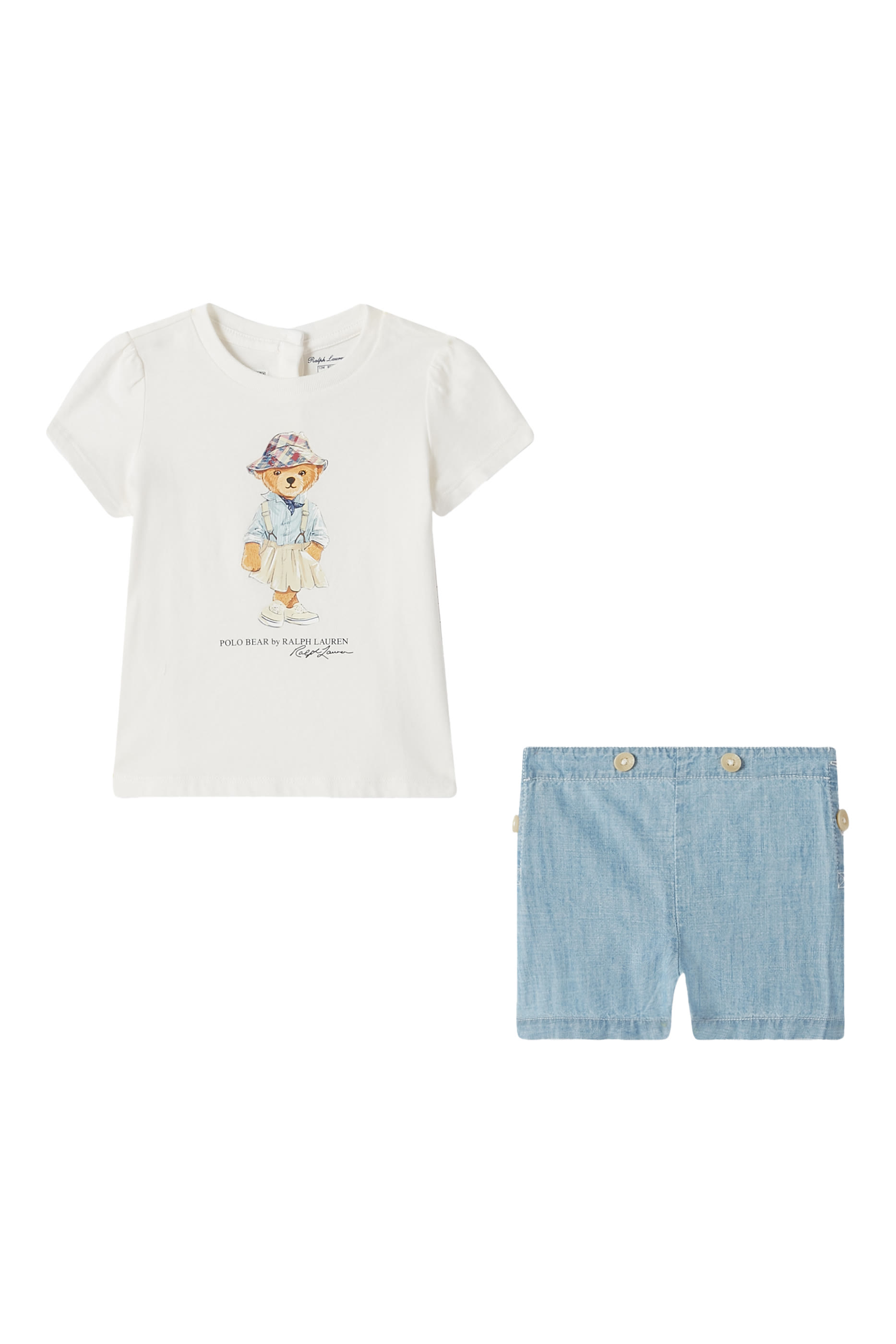 Kids Bear-Print T-shirt & Shorts Set