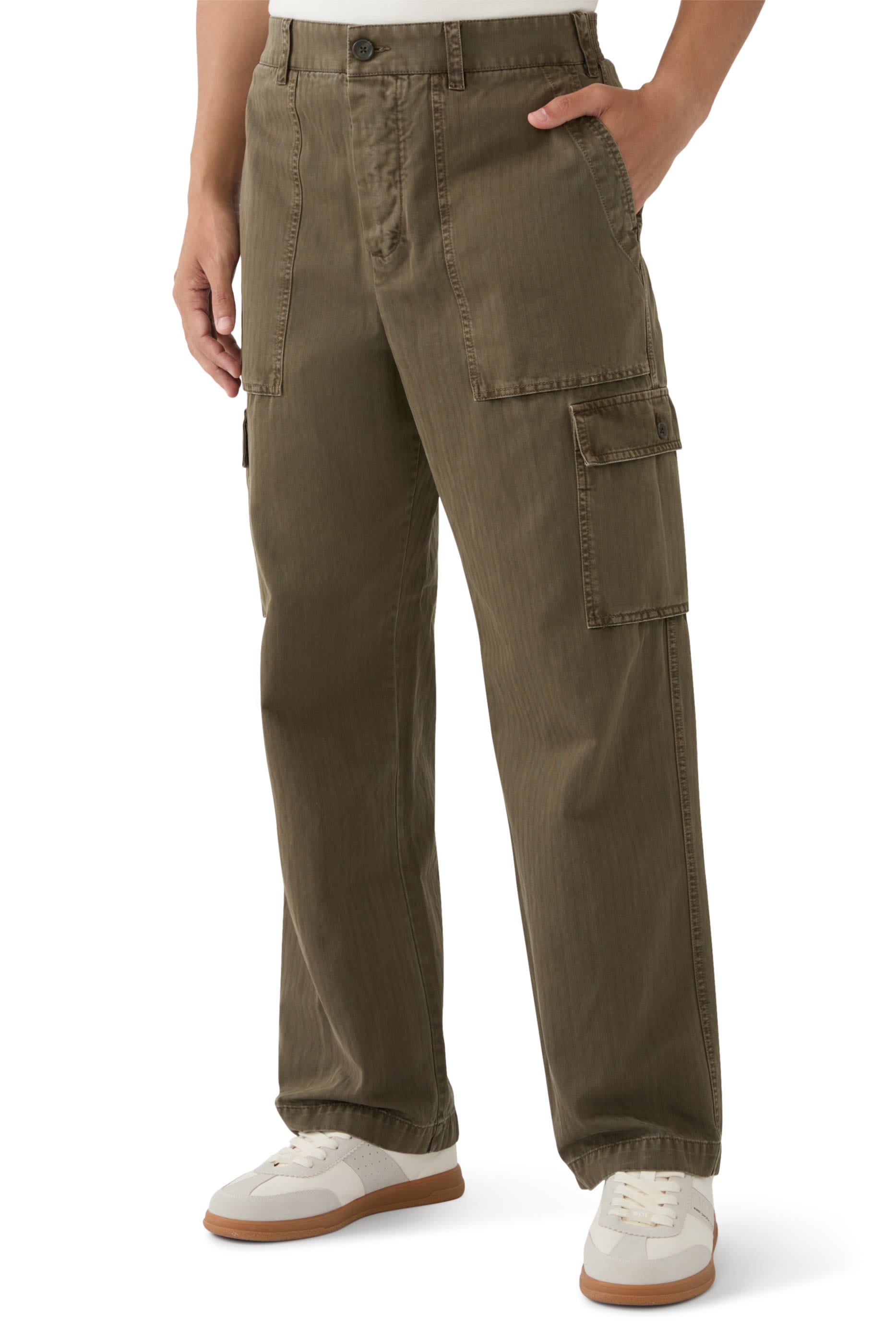 Herringbone Twill Utility Pants 