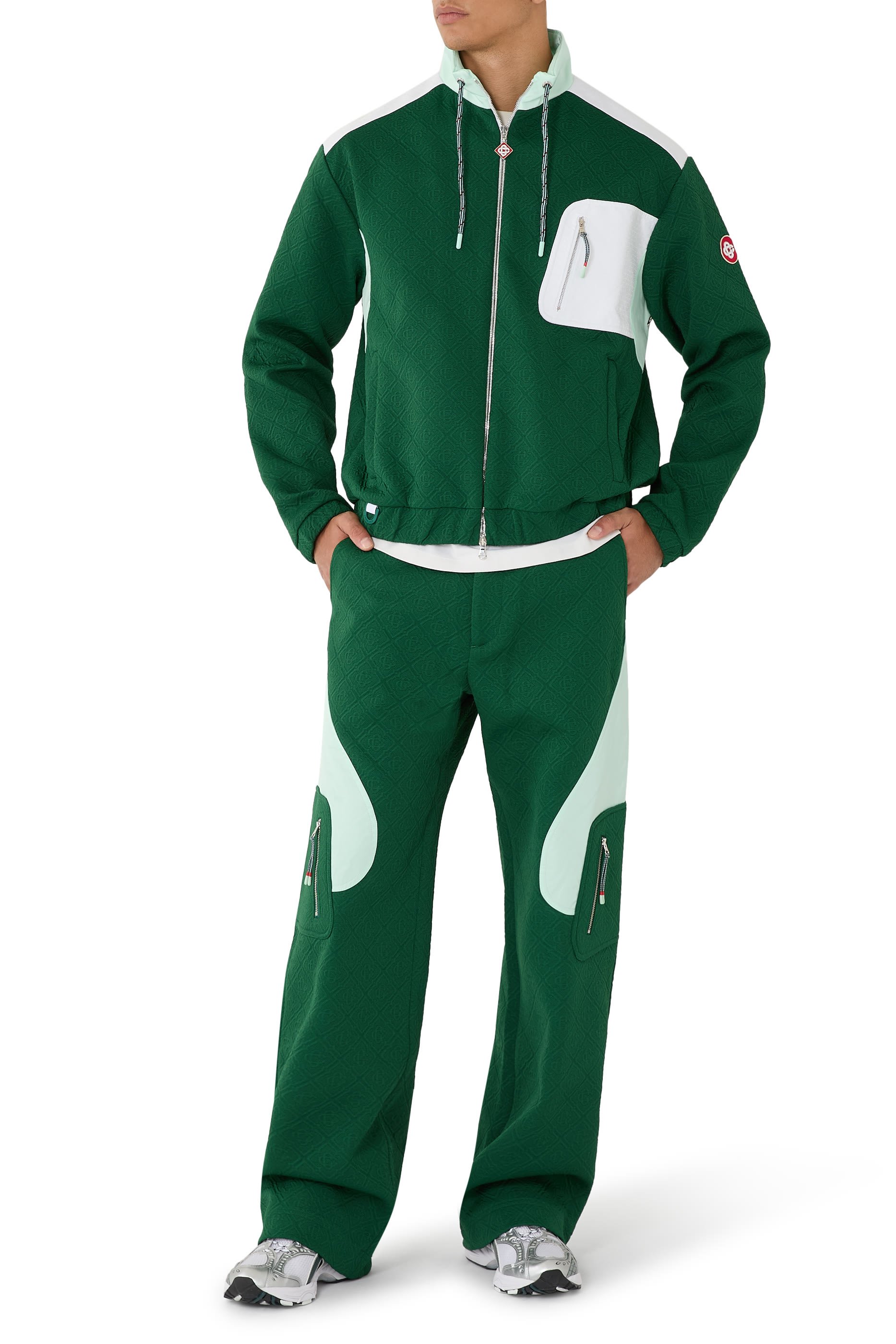 Monogram Jacquard Knit Trousers