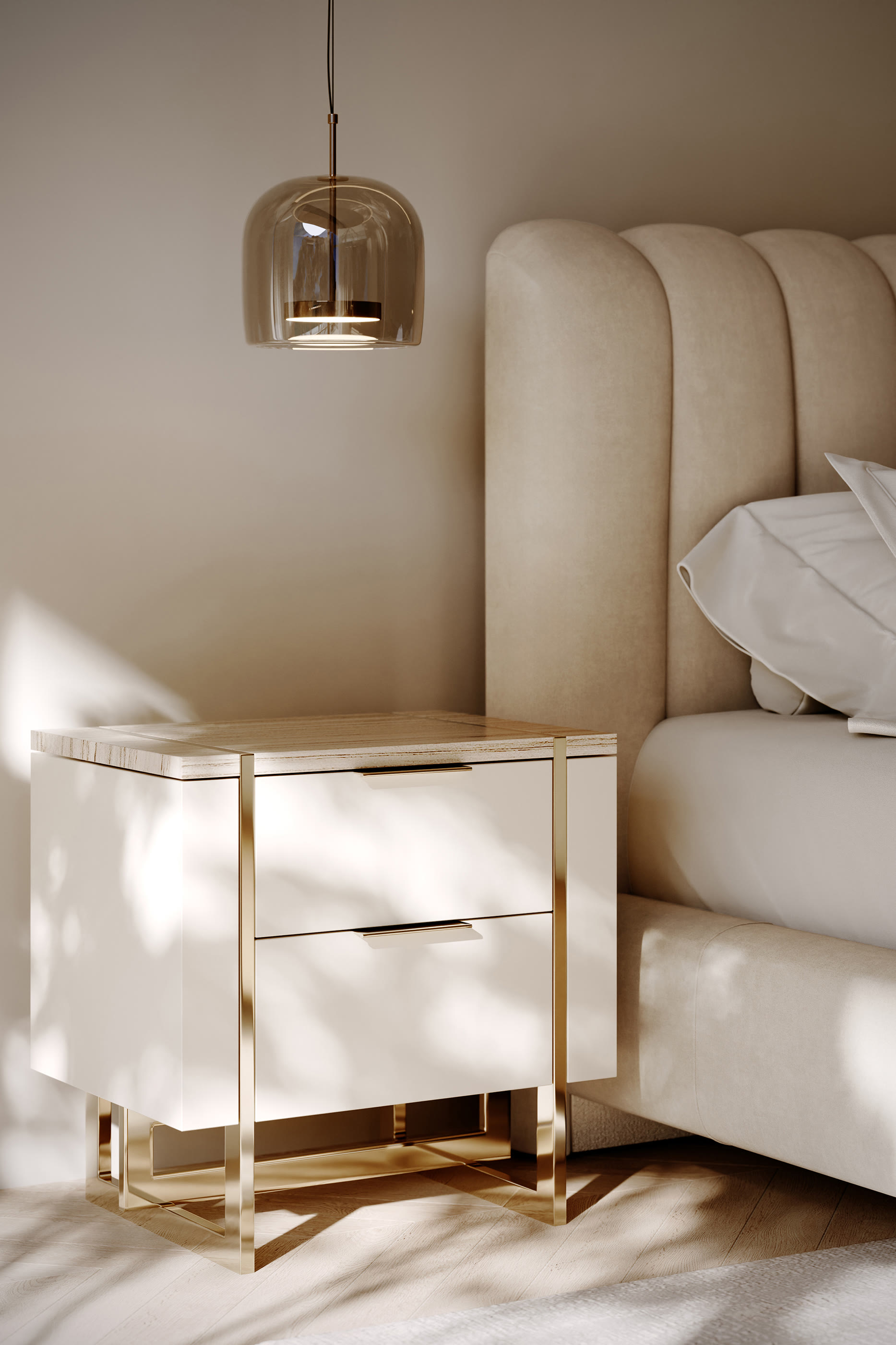 Wish You Were Here Bedside Table 