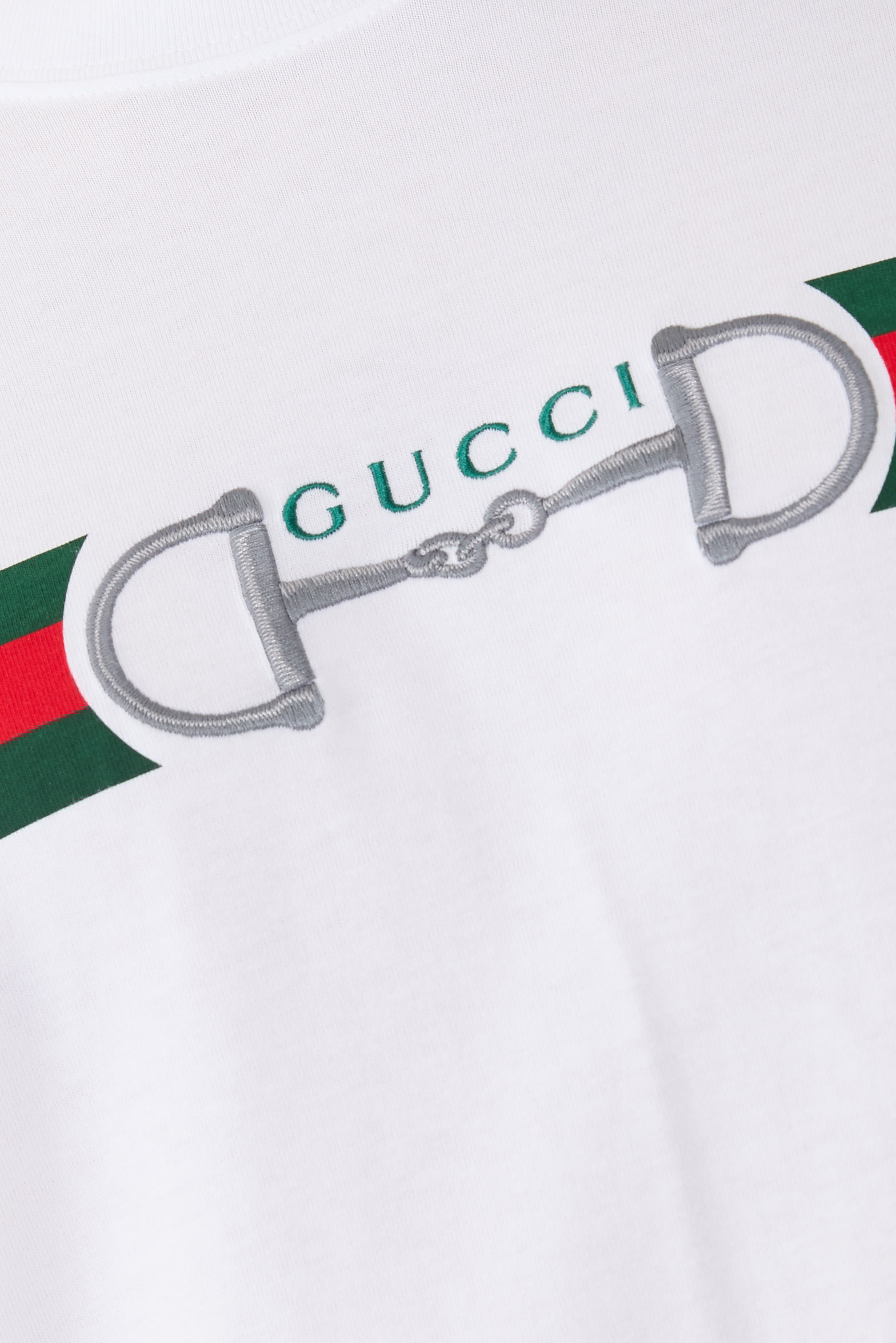 Logo Embroidery Cotton Jersey T-Shirt