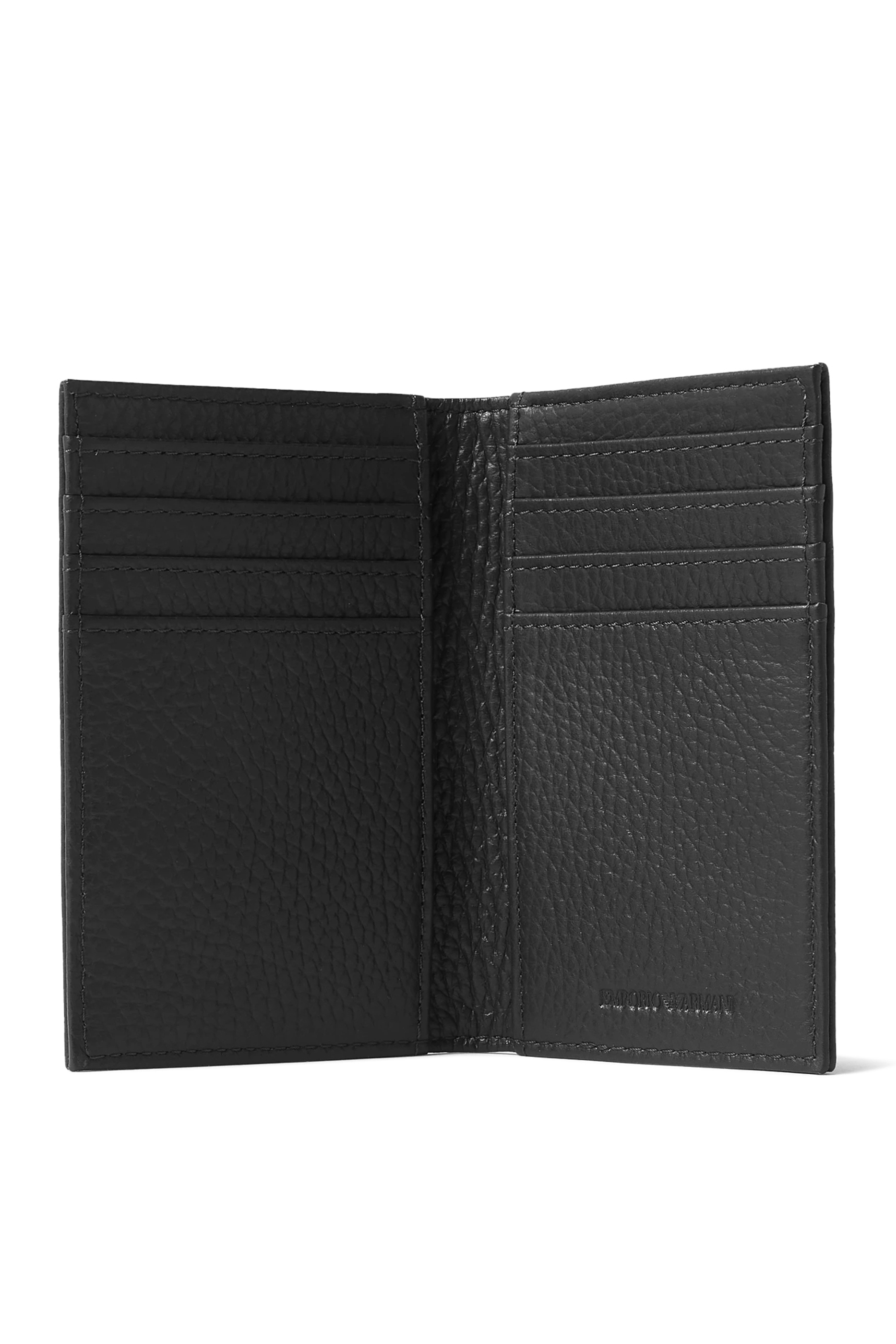EA Bi-Fold Wallet in Tumbled Leather